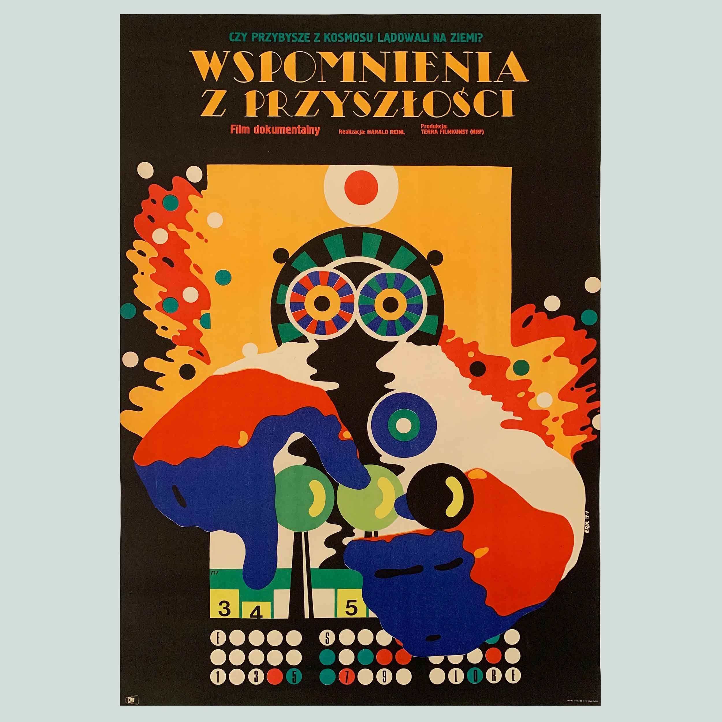 Erol, Jakub | 1972 | Wspomnienia z przyszłości | Original Polish Poster | Polish School of Posters