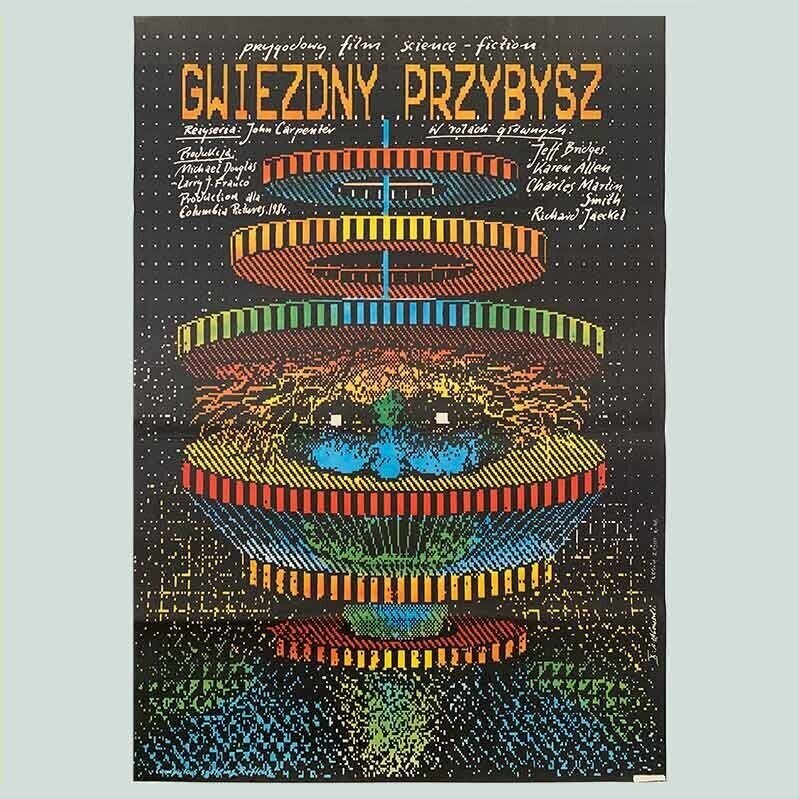 Pagowski, Andrzej | 1987 | Starman | Gwiezdny Przybysz | Original Vintage Polish Poster | Polish School of Posters | Jeff Bridges | Vintage Film Poster