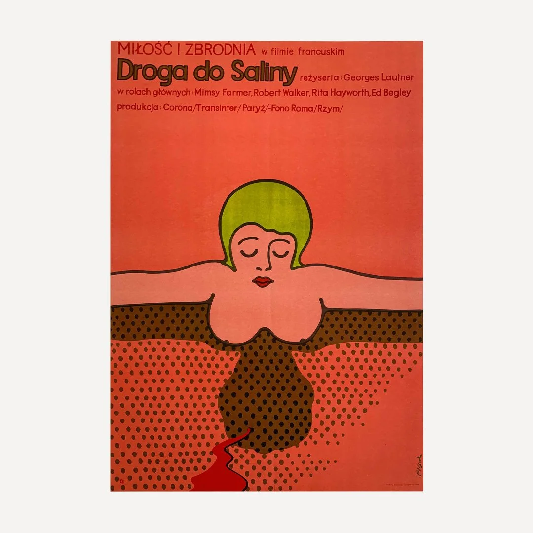 Droga Do Saliny Jerzy Flisak 1973 Vintage Polish Poster Road to Salina