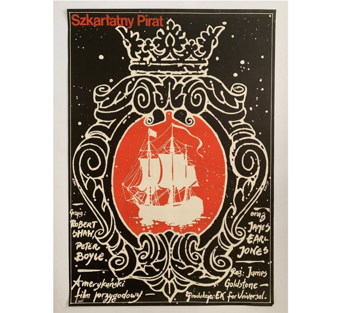 Projekt 26 I Jakub Erol I Erol Poster I Swashbuckler I Szkarlatny Pirat I Vintage Film Poster I Polish School of Posters | Vintage Poster | Polish Poster Art | Art Poster | Affiche Vintage