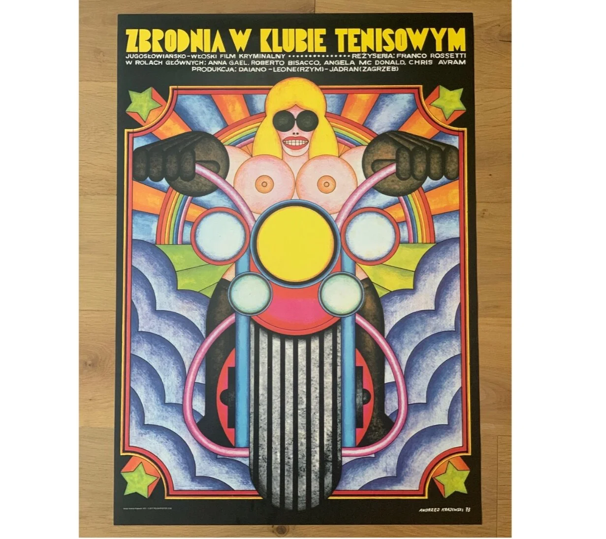 Projekt 26 Andrzej Krajewski The Rage Within, Zbrodnia w Klubie Tenisowym Vintage Film Posters I Limited Edition Polish Poster Reprints I Polish School of Posters, Vintage Movie Posters, Vintage Art