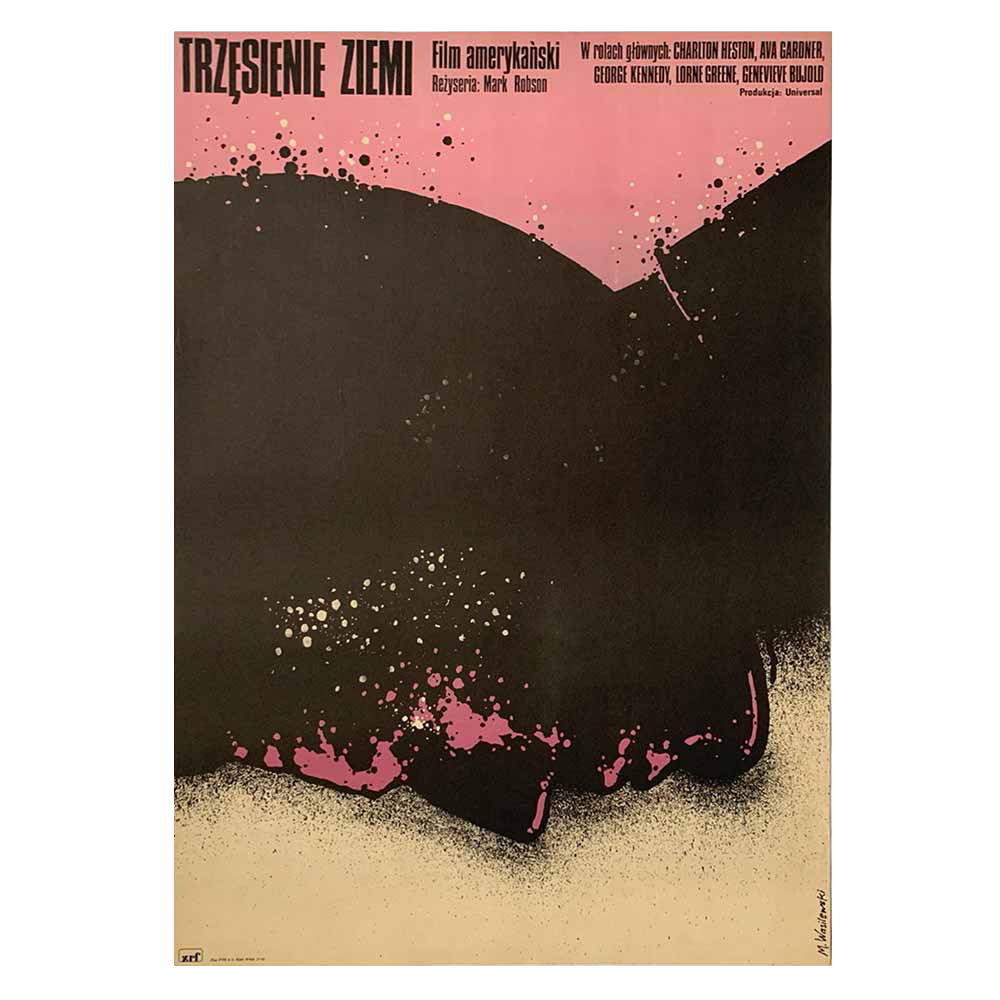 Mieczyslaw Wasilewski Poster | 1976 | Trzęsienie Ziemi | Vintage Polish Film Poster (Copy)