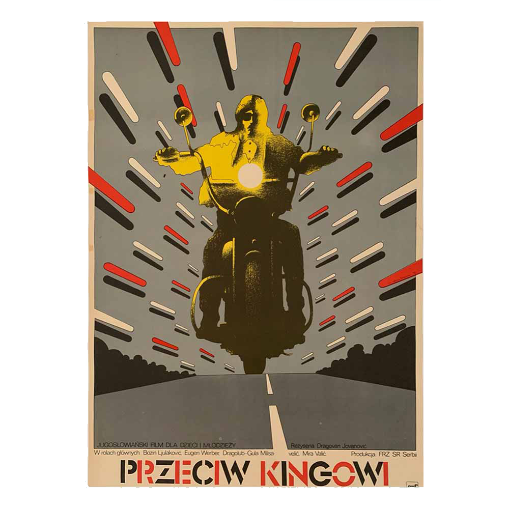 Mieczysław Wasilewski Poster | 1975 | Przeciw Kingowi | Vintage Polish Film Poster (Copy)