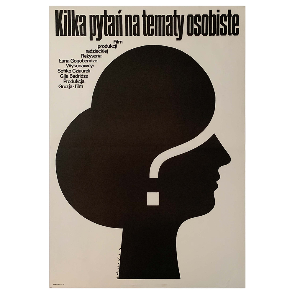 Mieczysław Wasilewski Poster | 1979 | Kilka Pytań na Tematy Osobiste | Vintage Polish Film Poster (Copy)