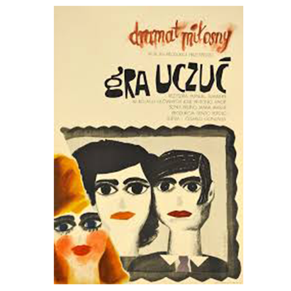 Maria Ihnatowicz | Mucha Ihnatowicz | Gra Uczuc  | Vintage Film Poster | Polish School of Posters | Projekt 26 (Copy)
