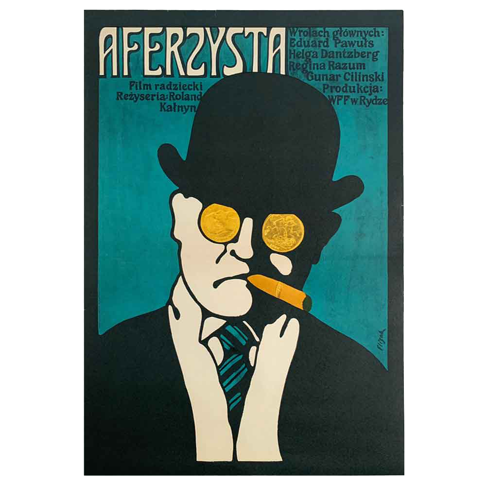 Jerzy Flisak | Aferzysta | Vintage Film Poster | Polish School of Posters (Copy)