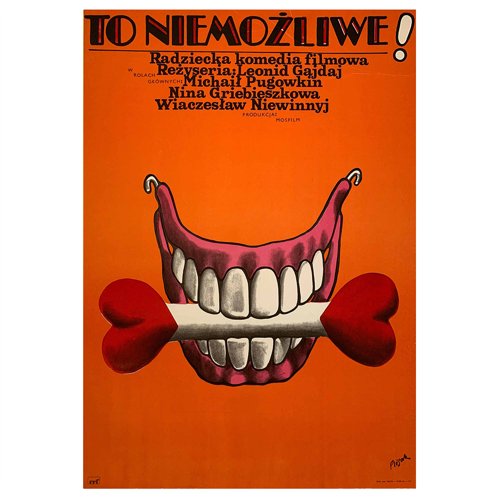 Jerzy Flisak | To Niemozliwe | Vintage Film Poster | Polish School of Posters (Copy)