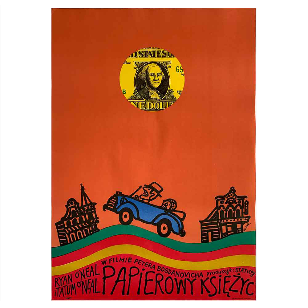Jerzy Flisak | Papierowy Ksiezyc | Paper Moon | Vintage Film Poster | Polish School of Posters (Copy)