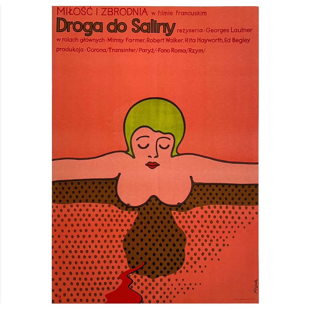 Jerzy Flisak | Droga do Saliny | Vintage Film Poster | Polish School of Posters (Copy)
