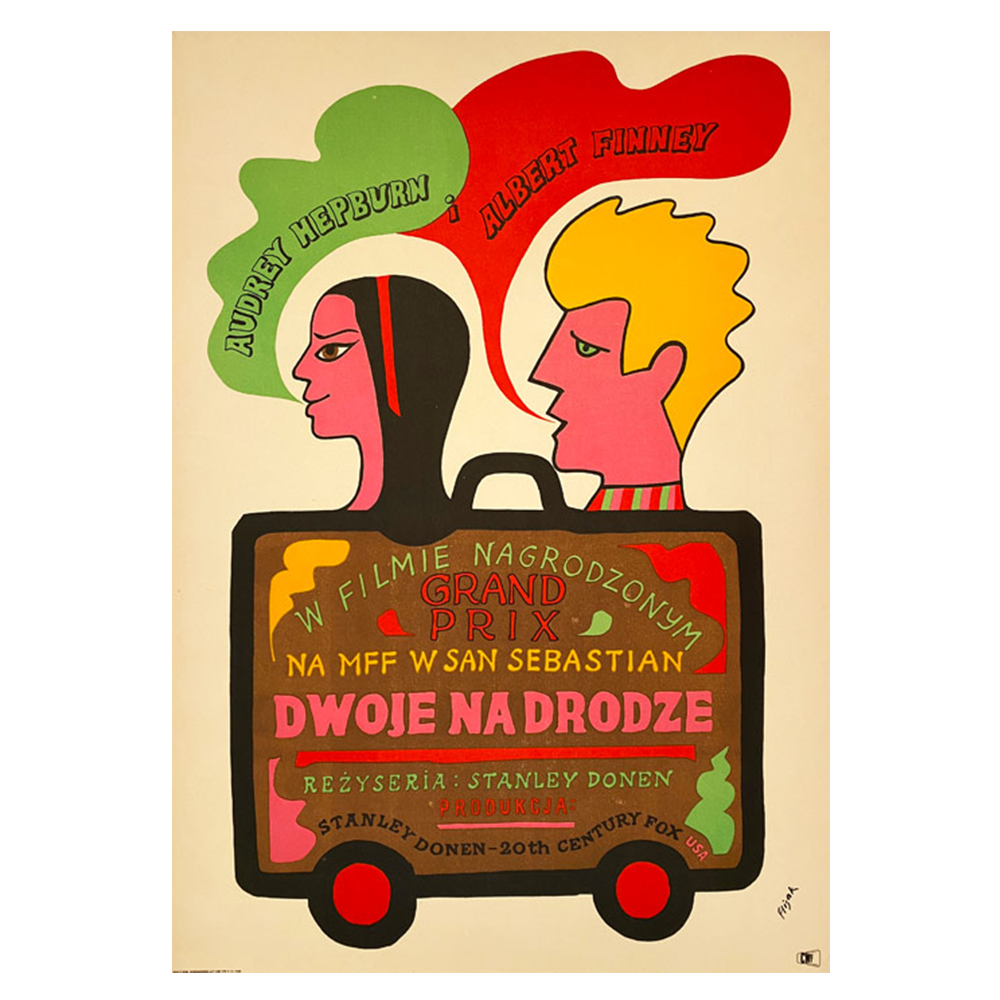 Jerzy Flisak | Dwoje Na Drodze | Two for the Road | Vintage Polish Film Poster (Copy)