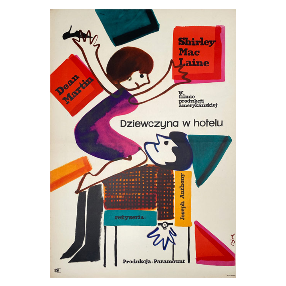 Jerzy Flisak | Dziewczyna w Hotelu | Girl in Hotel | Vintage Polish Film Poster (Copy)
