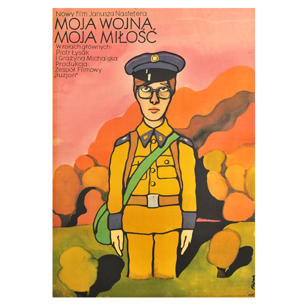 Jerzy Flisak | Moja Wojna Moja Milosc | Vintage Film Poster | Polish School of Posters (Copy)
