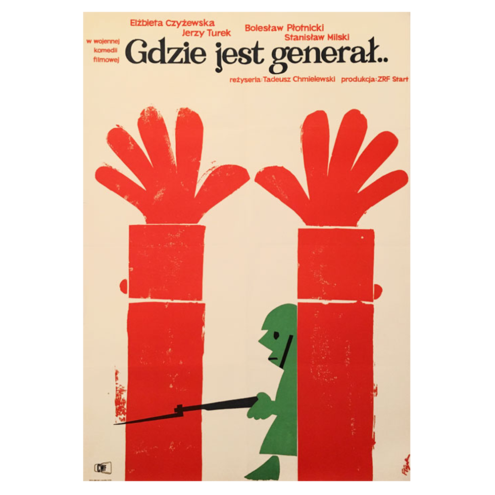 Jerzy Flisak | Gdzie jest General | Vintage Film Poster | Polish School of Posters (Copy)