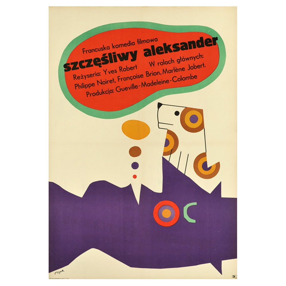 Jerzy Flisak | Szczesliwy Aleksander | Lucky Aleksander | Vintage Film Poster | Polish School of Posters (Copy)