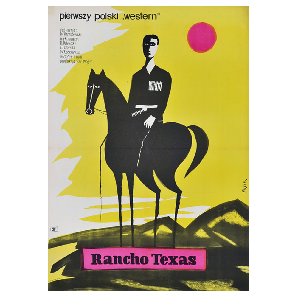 Jerzy Flisak | Rancho Texas | Vintage Film Poster | Polish School of Posters (Copy)