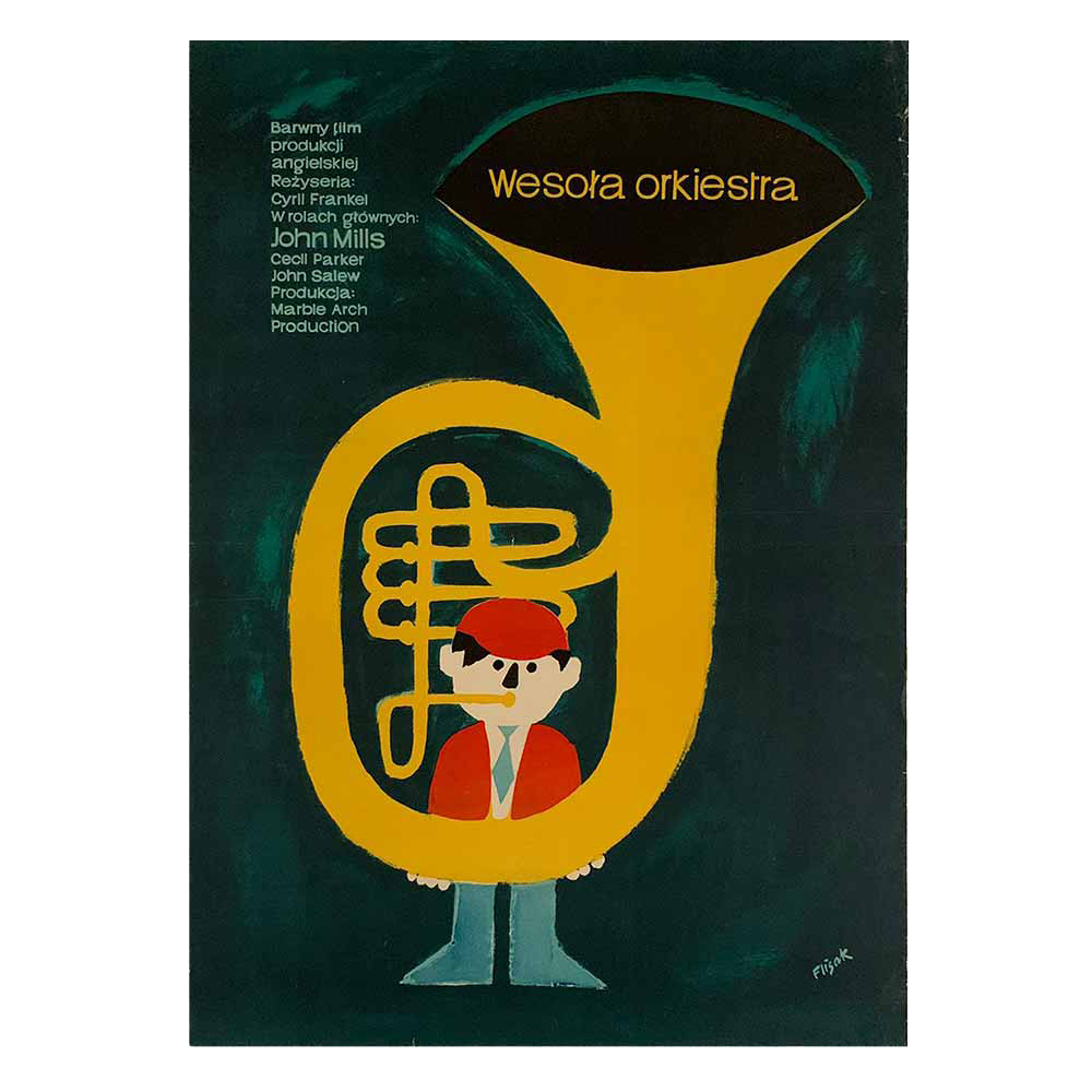 Jerzy Flisak | Wesoly Orkiestra | Vintage Film Poster | Polish School of Posters (Copy)