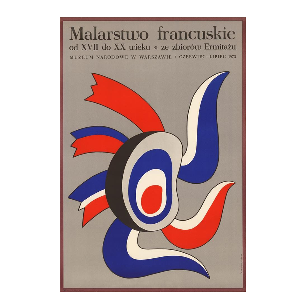 Hubert Hilscher Malarstwo Francuskie Vintage Polish Poster  (Copy)