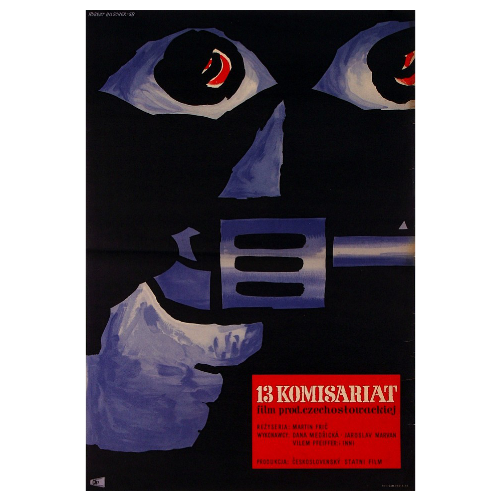 Hubert Hilscher 13 Komisariat Vintage Polish Film Poster  (Copy)