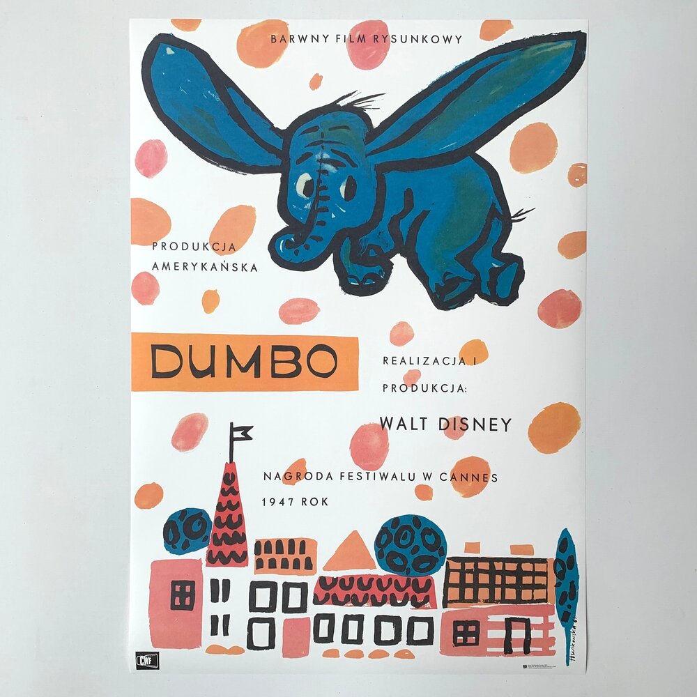 Vintage Dumbo Movie Poster// Classic Movie Poster//Movie Poster//Poster Reprint/ 