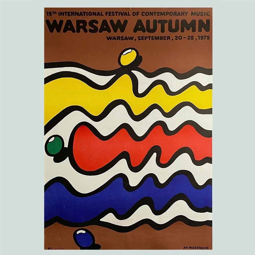 Projekt 26,Jan Mlodozeniec Posters,Warsaw Autumn,Polish School of Posters,Mid Century Prints,Original Vintage Polish Posters