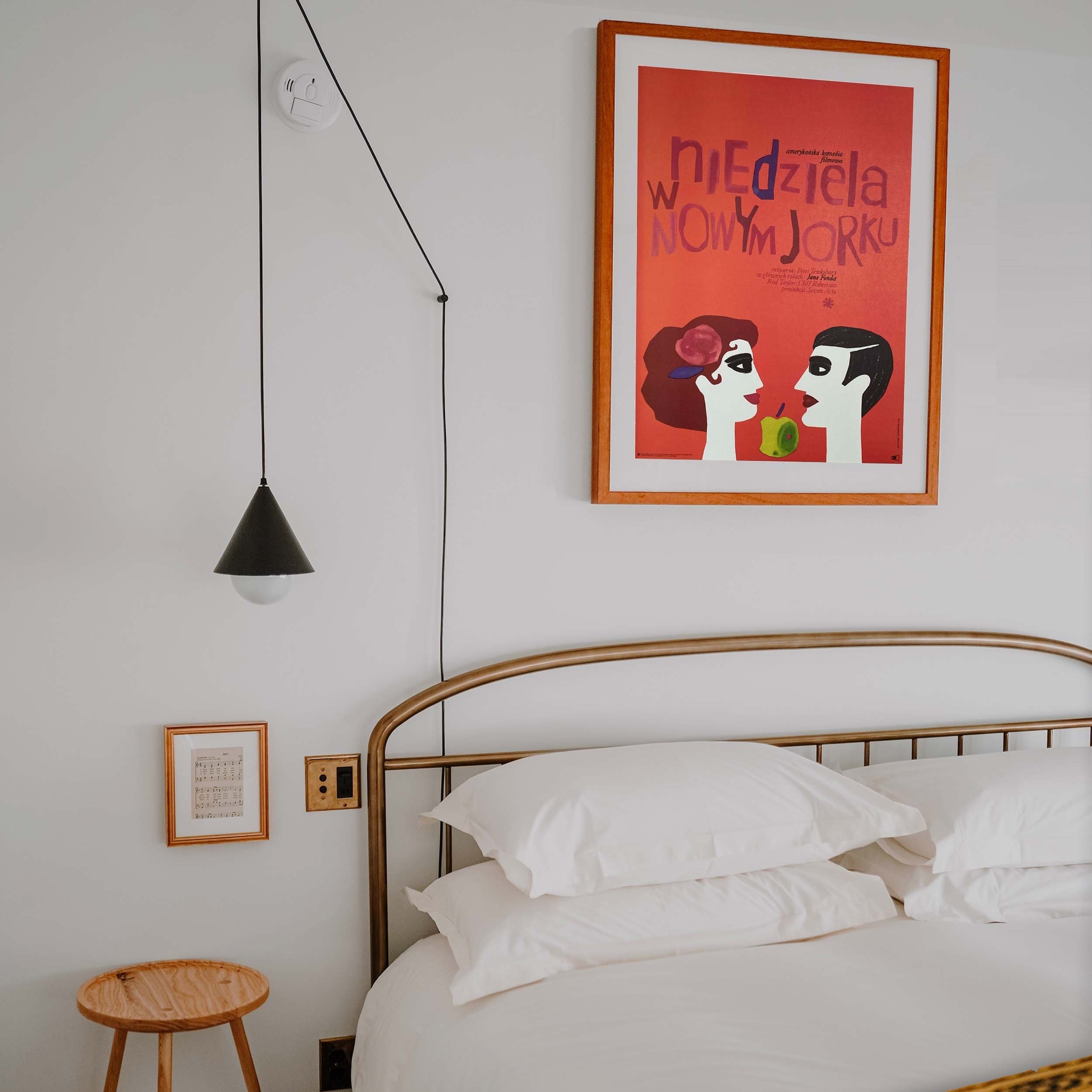 Exclusive Glassette Art Print, Projekt 26 Polish Posters, Sunday in New York Reprint by Mucha Maria Ihnatowicz, Glassette Interiors, Midcentury Art Prints, Modern Art Prints