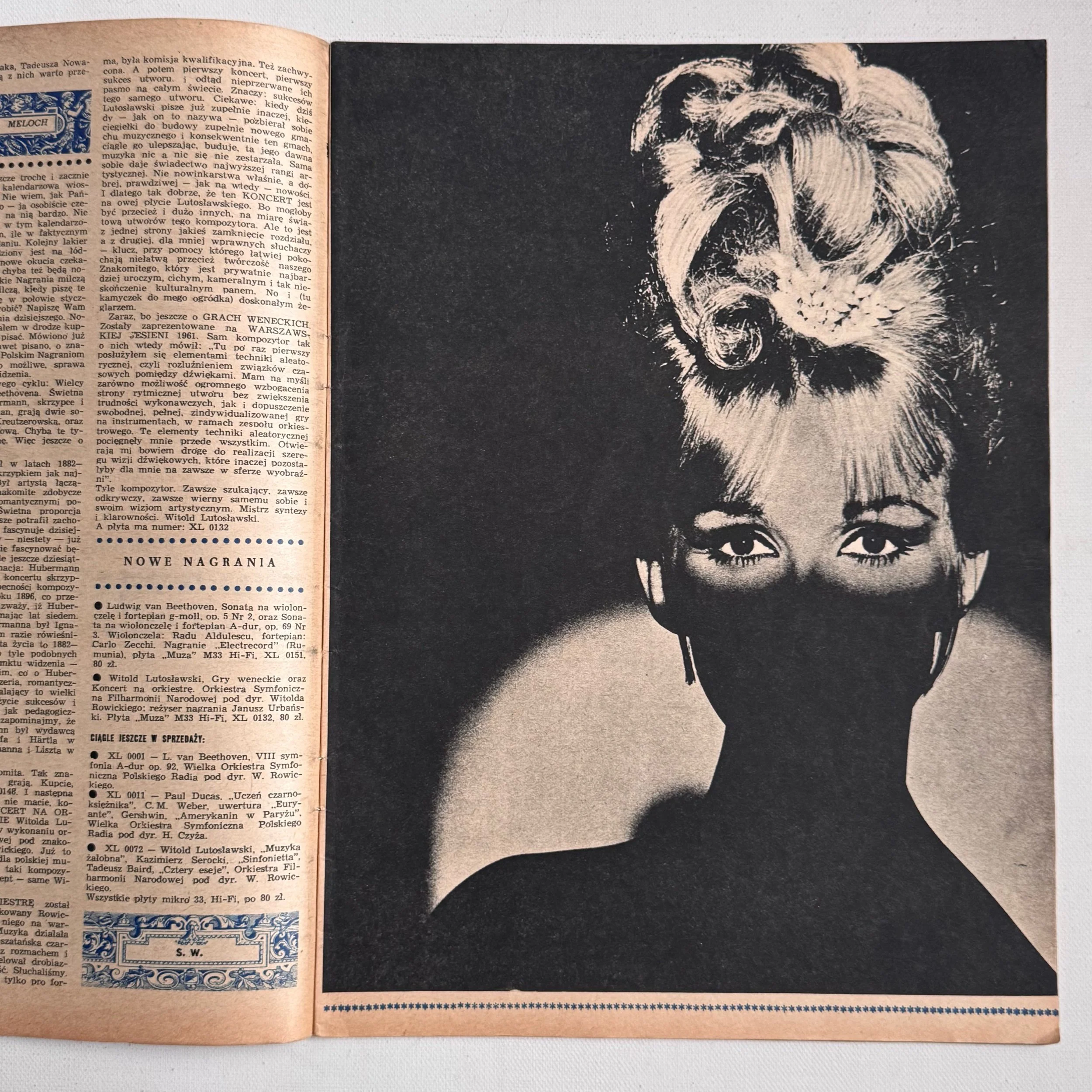 Polish vintage Ty i Ja magazine from 1964, No 3 (47) , with cover designed by Daniel Mroz.