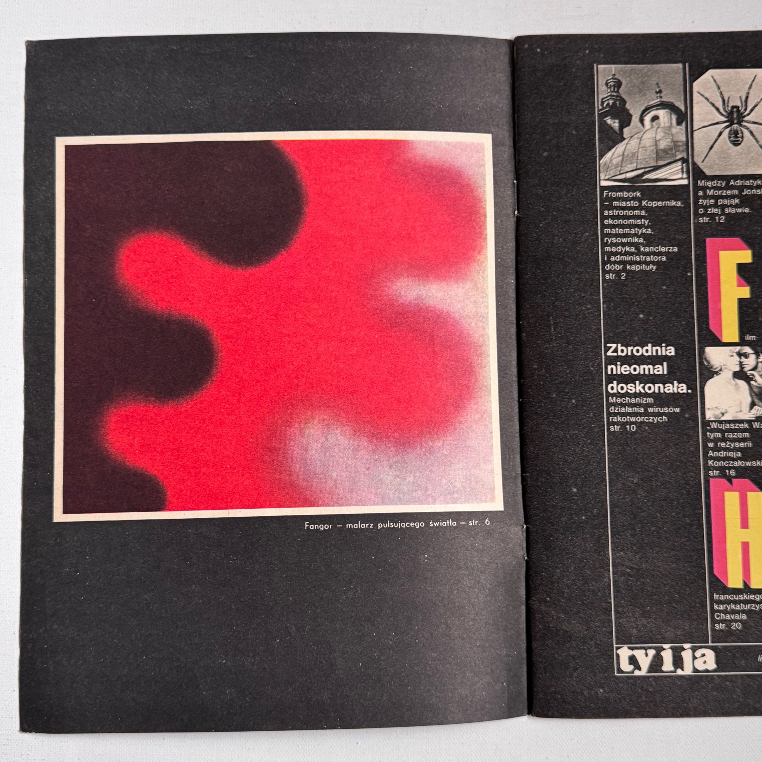 Original vintage Polish 1971 No 11 (139) Ty i Ja magazine, with cover designed by Roman Cieslewicz.