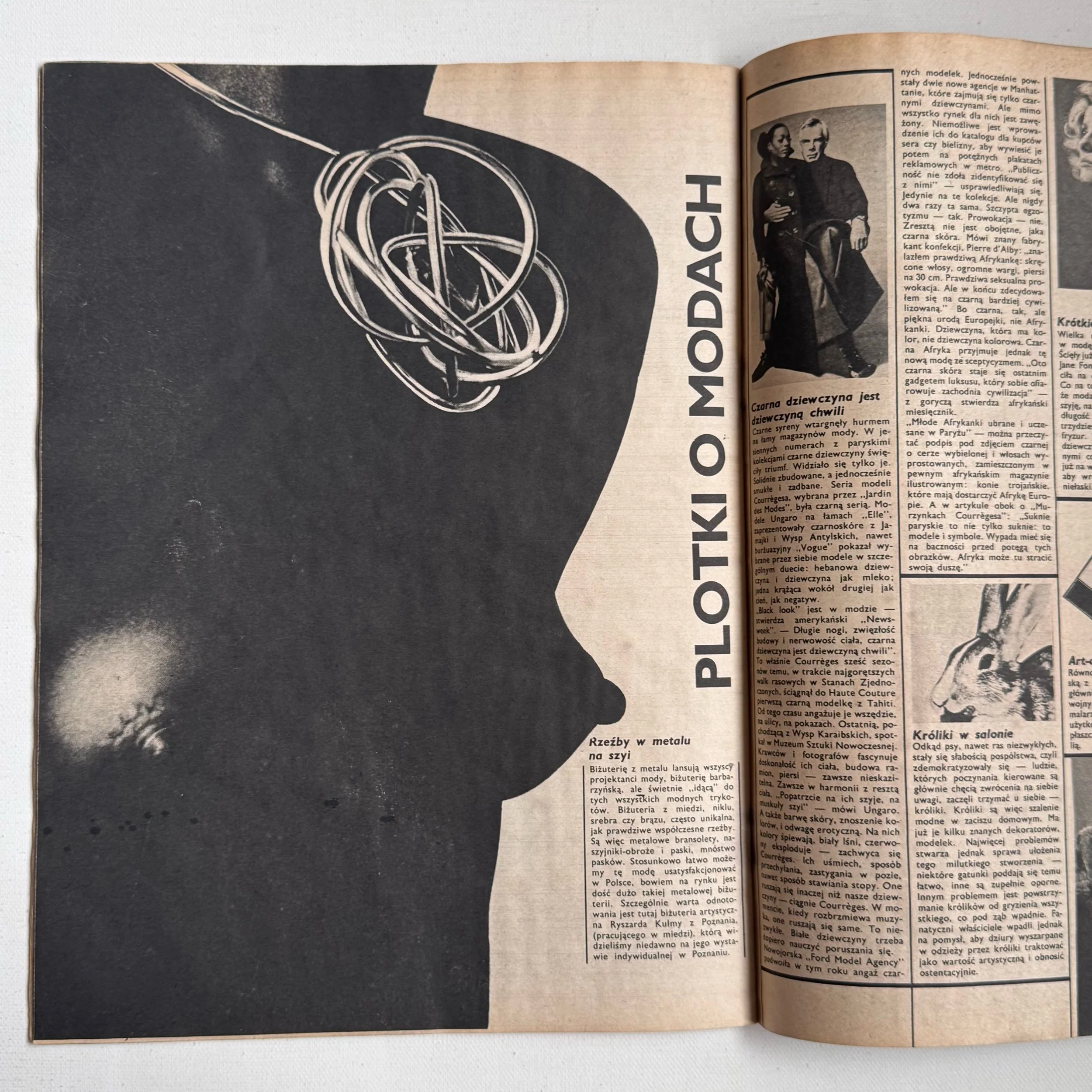 Vintage Polish art and culture magazine Ty i Ja with the cover designed by Roman Cieslewicz in 1969, no 12 (116).