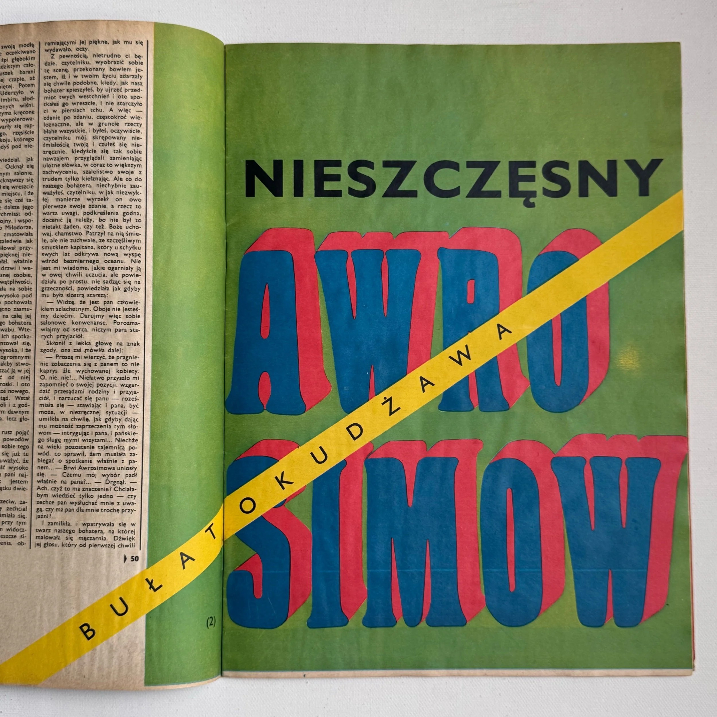 Vintage Polish art and culture magazine Ty i Ja with the cover designed by Roman Cieslewicz in 1969, no 12 (116).