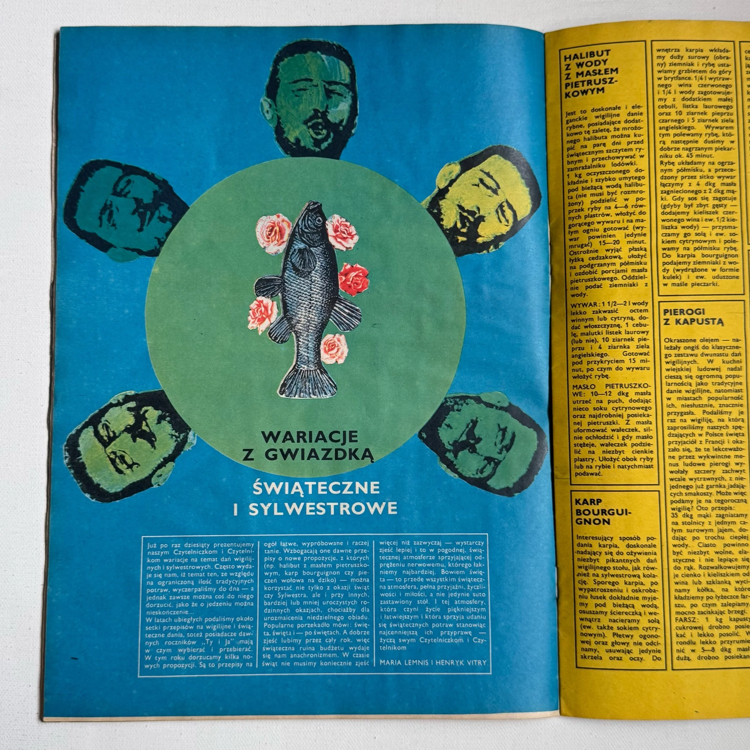 Vintage Polish art and culture magazine Ty i Ja with the cover designed by Roman Cieslewicz in 1969, no 12 (116).