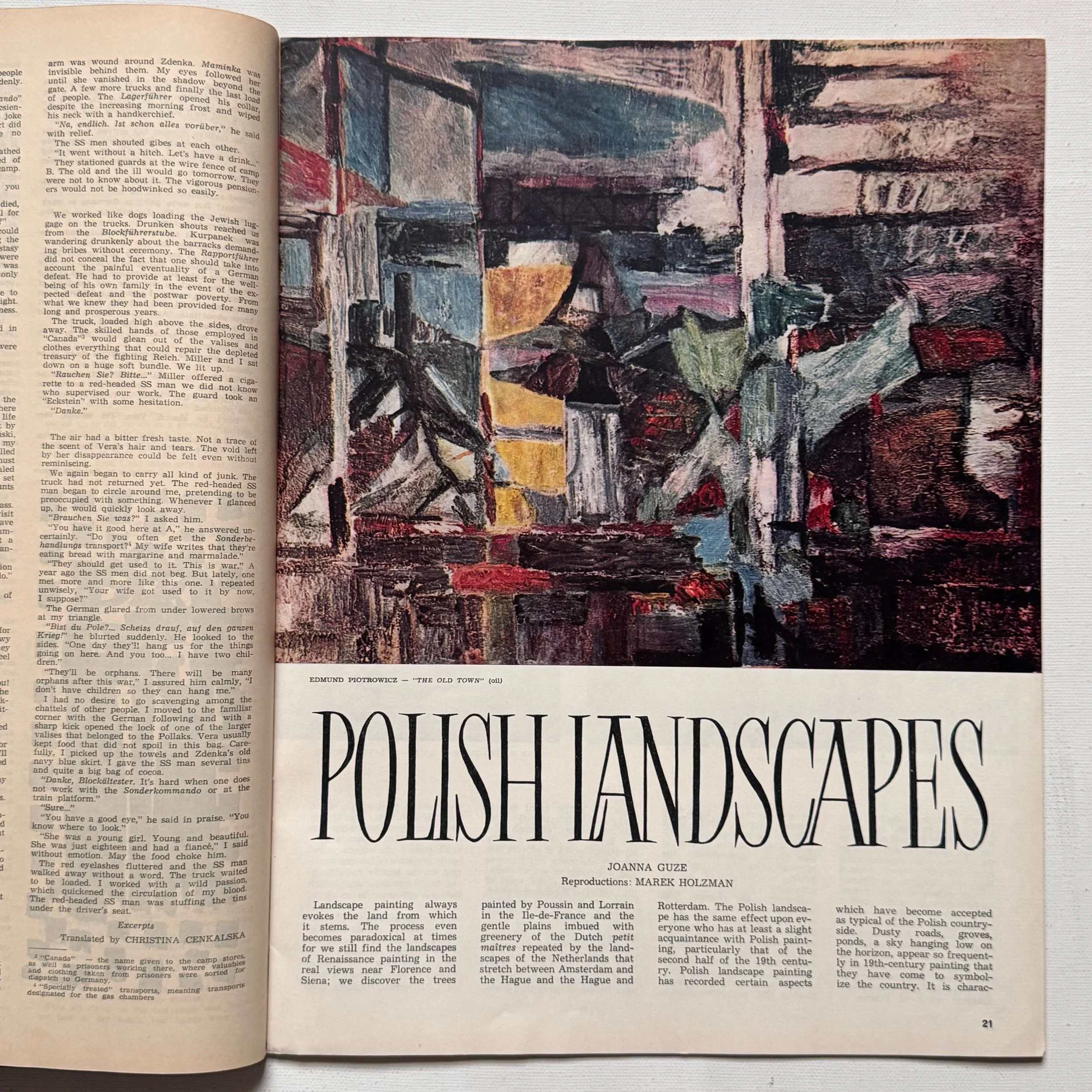 original vintage 1962 (no 5/93) Poland Magazine, with cover designed by Gabriel Rechowicz.