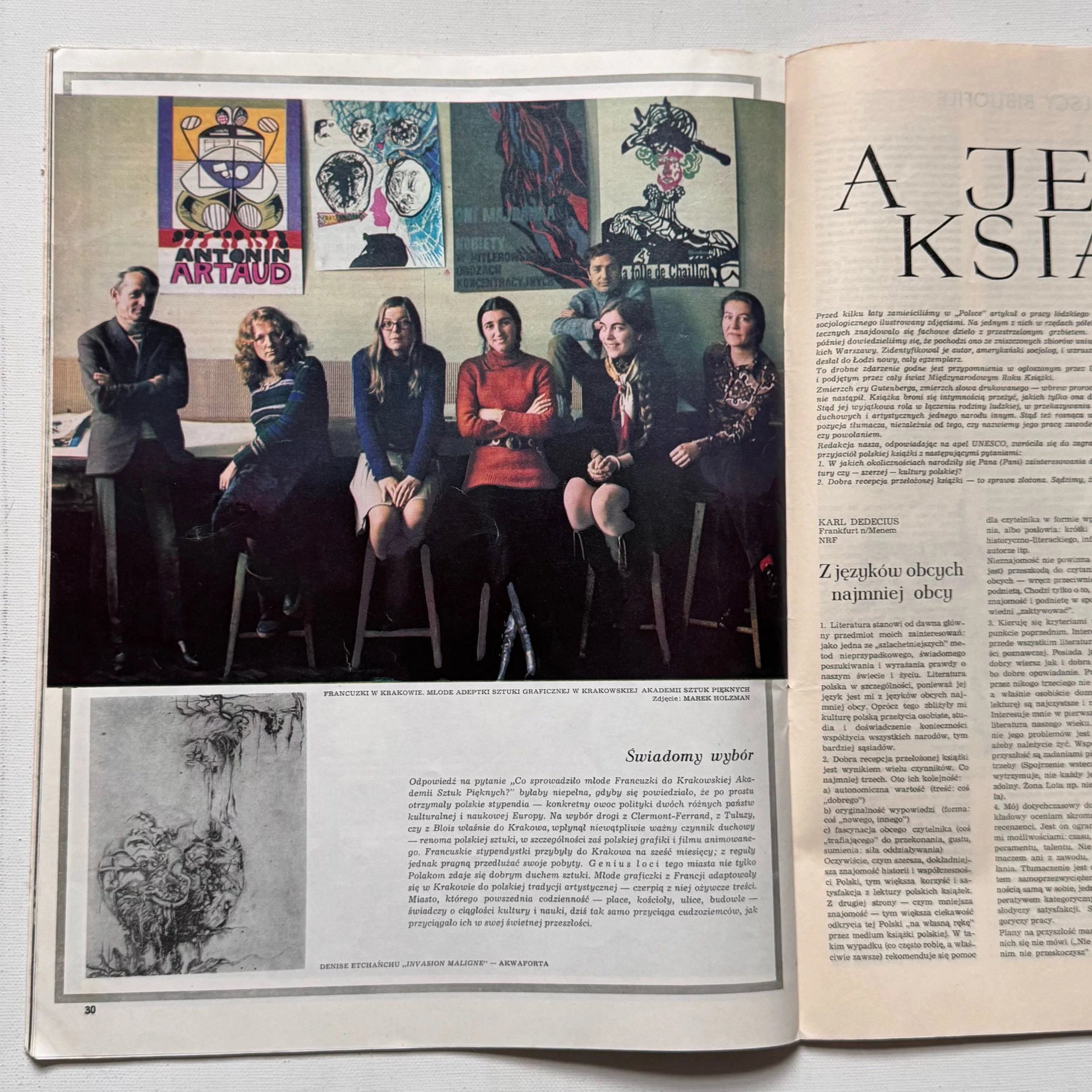 Vintage Polska Magazine Andrzej Krajewski 1972