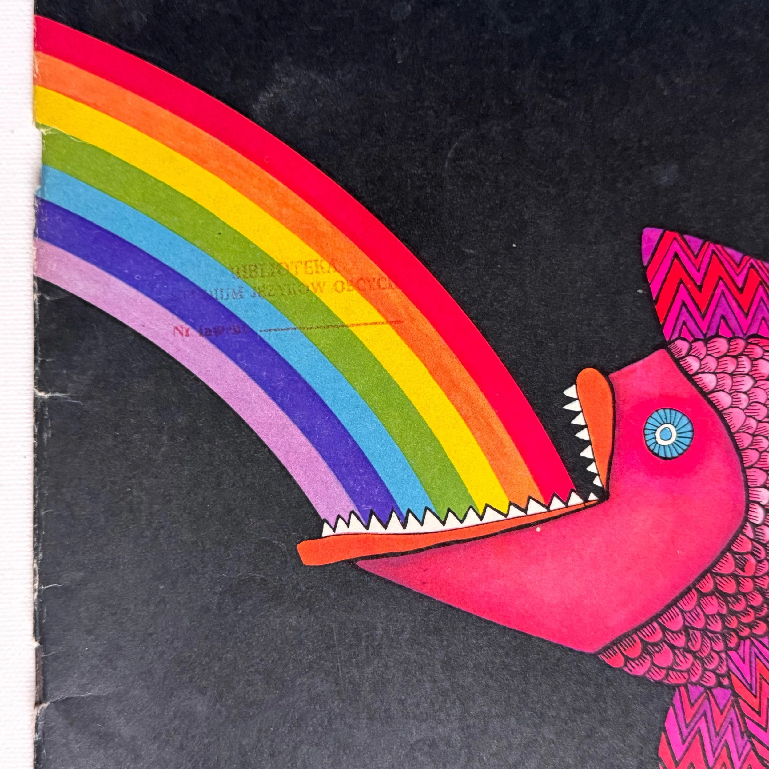 original vintage 1973 (no 12/232) Poland Magazine, with cover designed by Victor Hugo Ruiz Irazabal