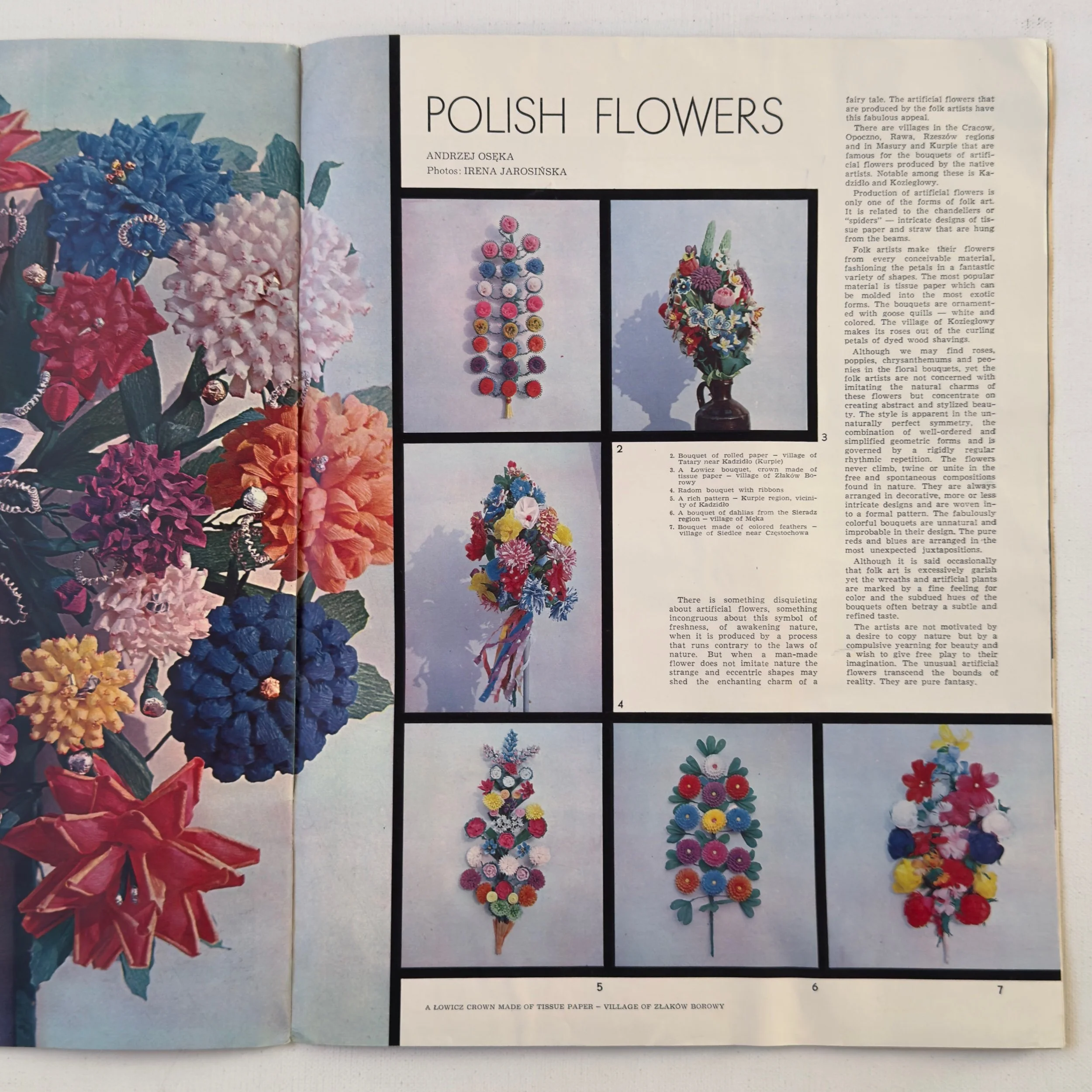 Original vintage 1965 Poland Magazine, with cover designed by Franciszek Baracz