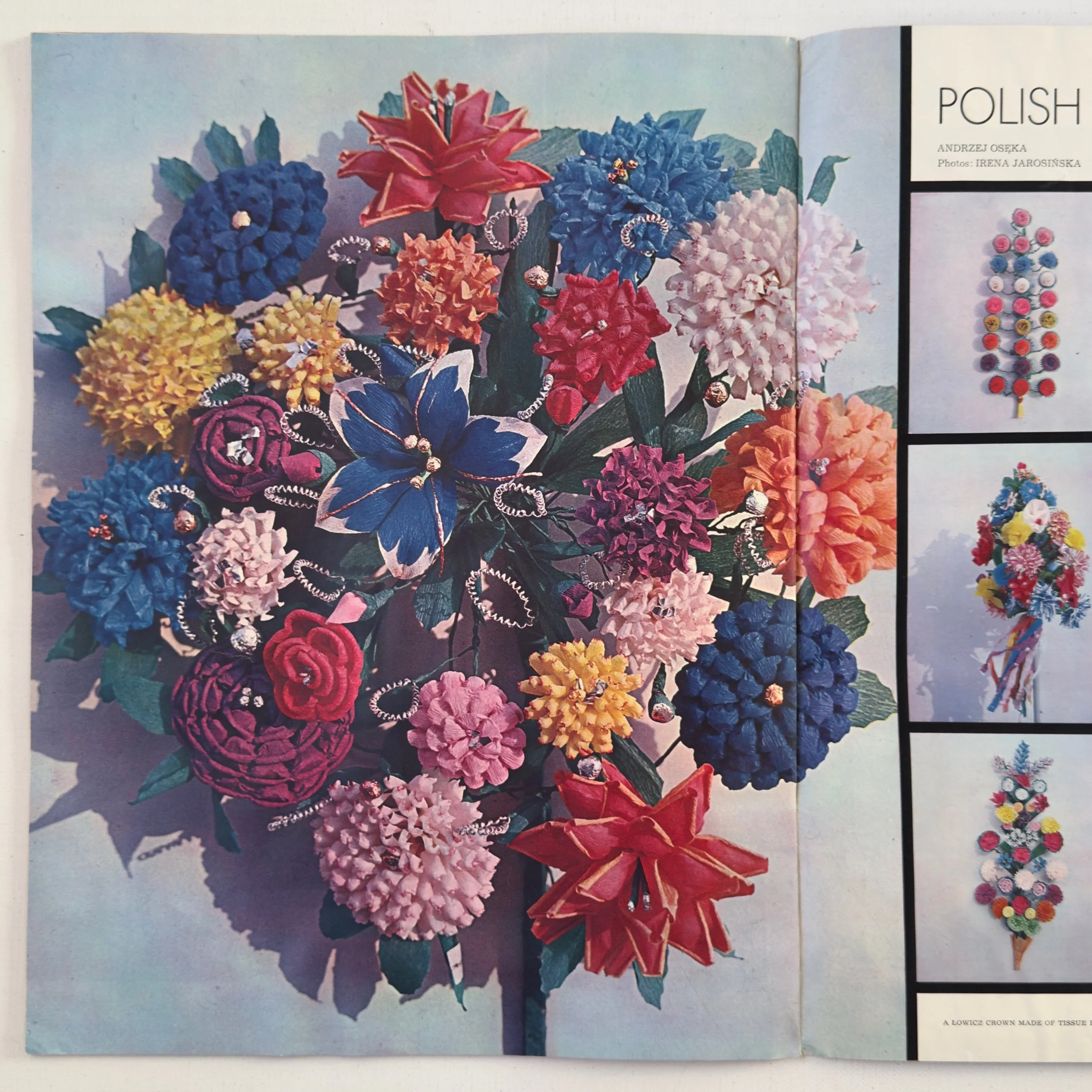 Original vintage 1965 Poland Magazine, with cover designed by Franciszek Baracz
