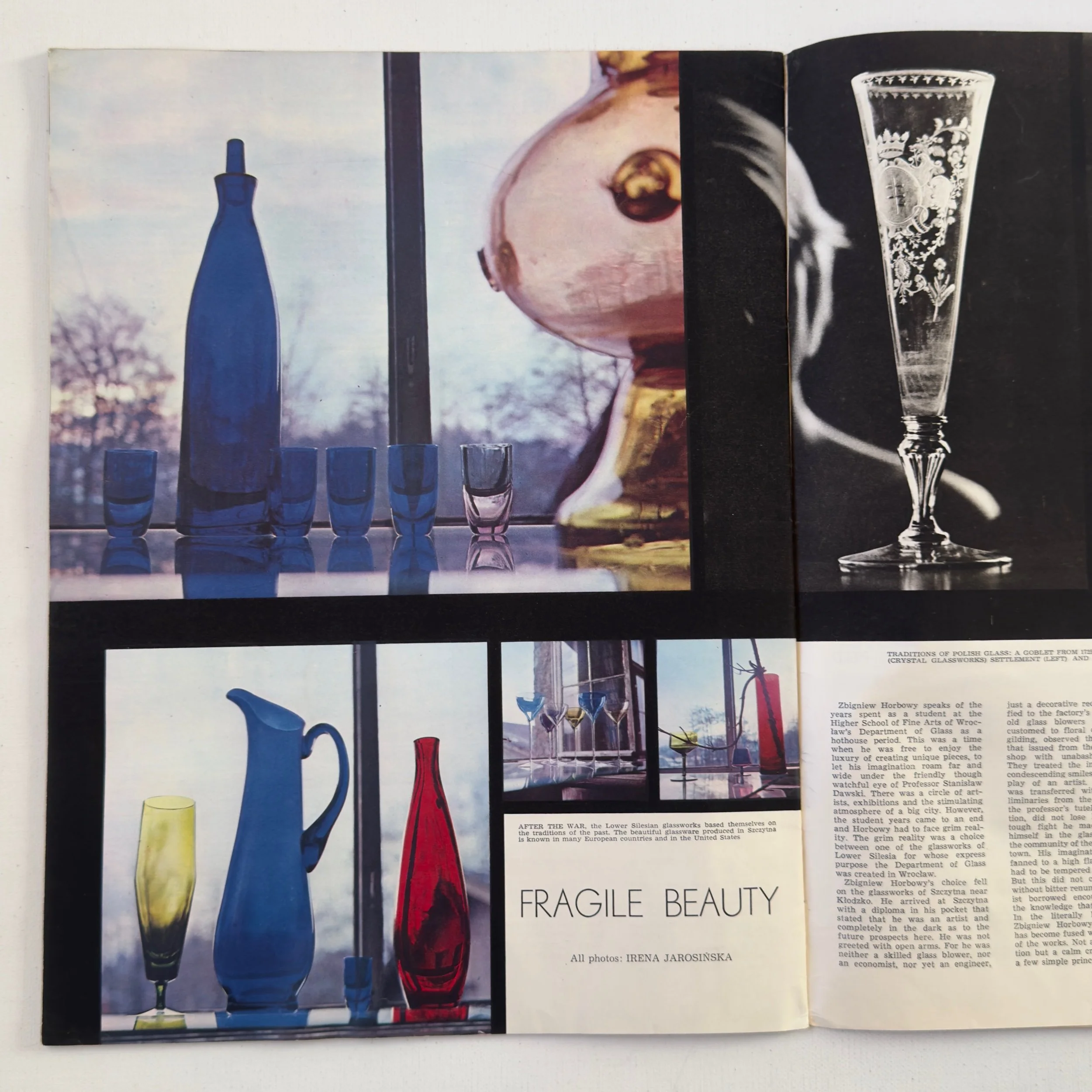 Original vintage 1965 Poland Magazine, with cover designed by Franciszek Baracz