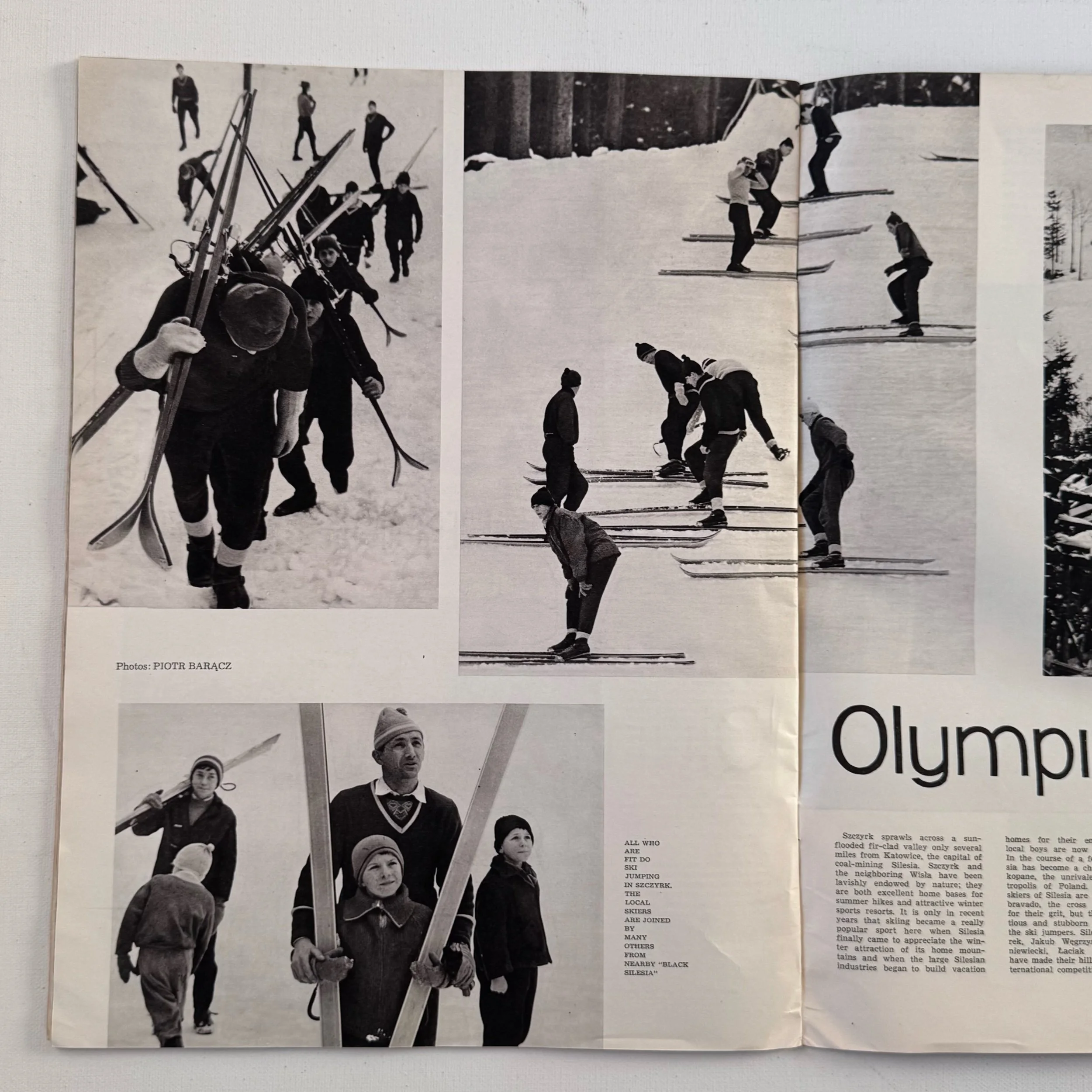 Original vintage 1965 Poland Magazine, with cover designed by Aleksandra Jachtoma