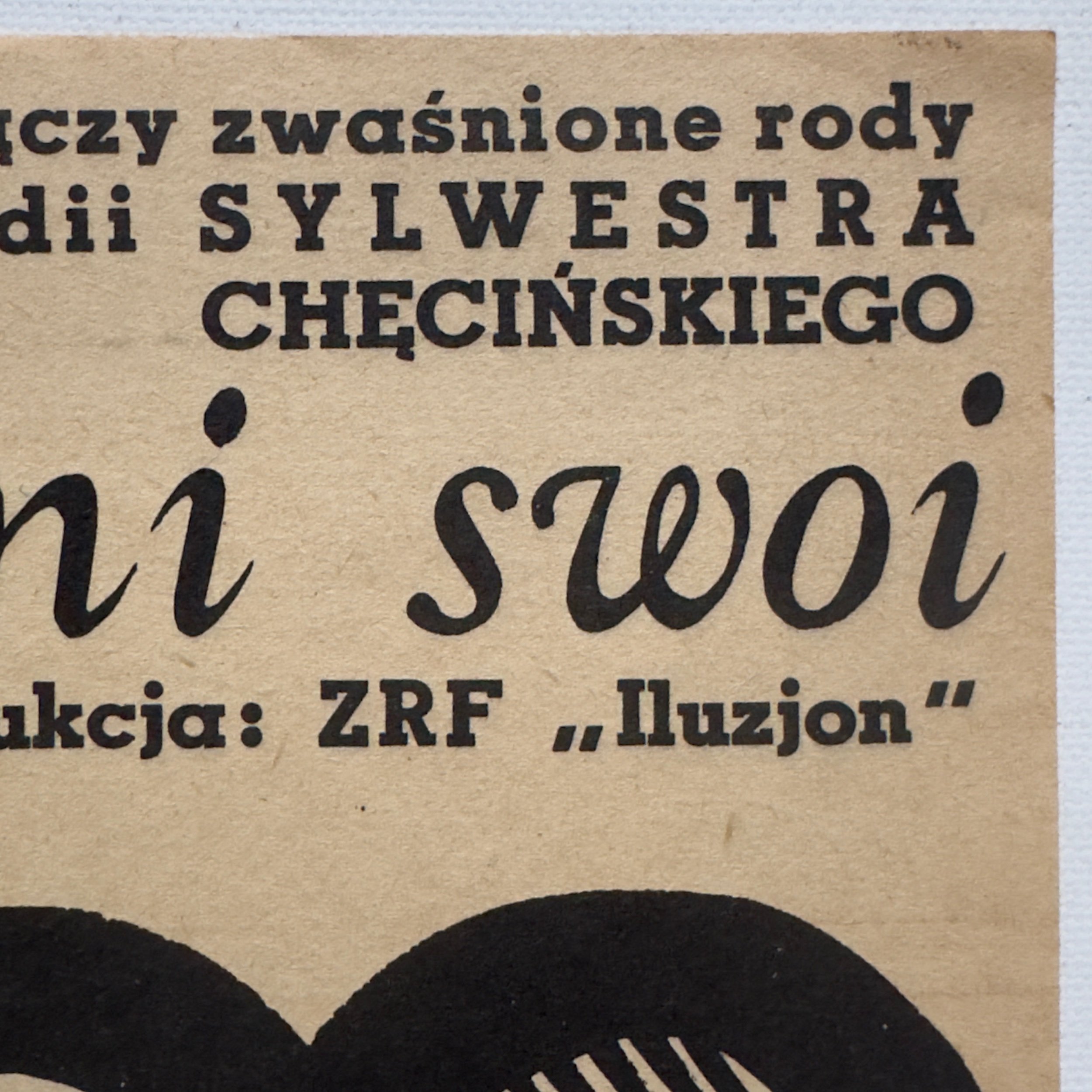 Sami Swoi  Our Folks Polish Poster by Andrzej Onegin Dabrowski from 1968