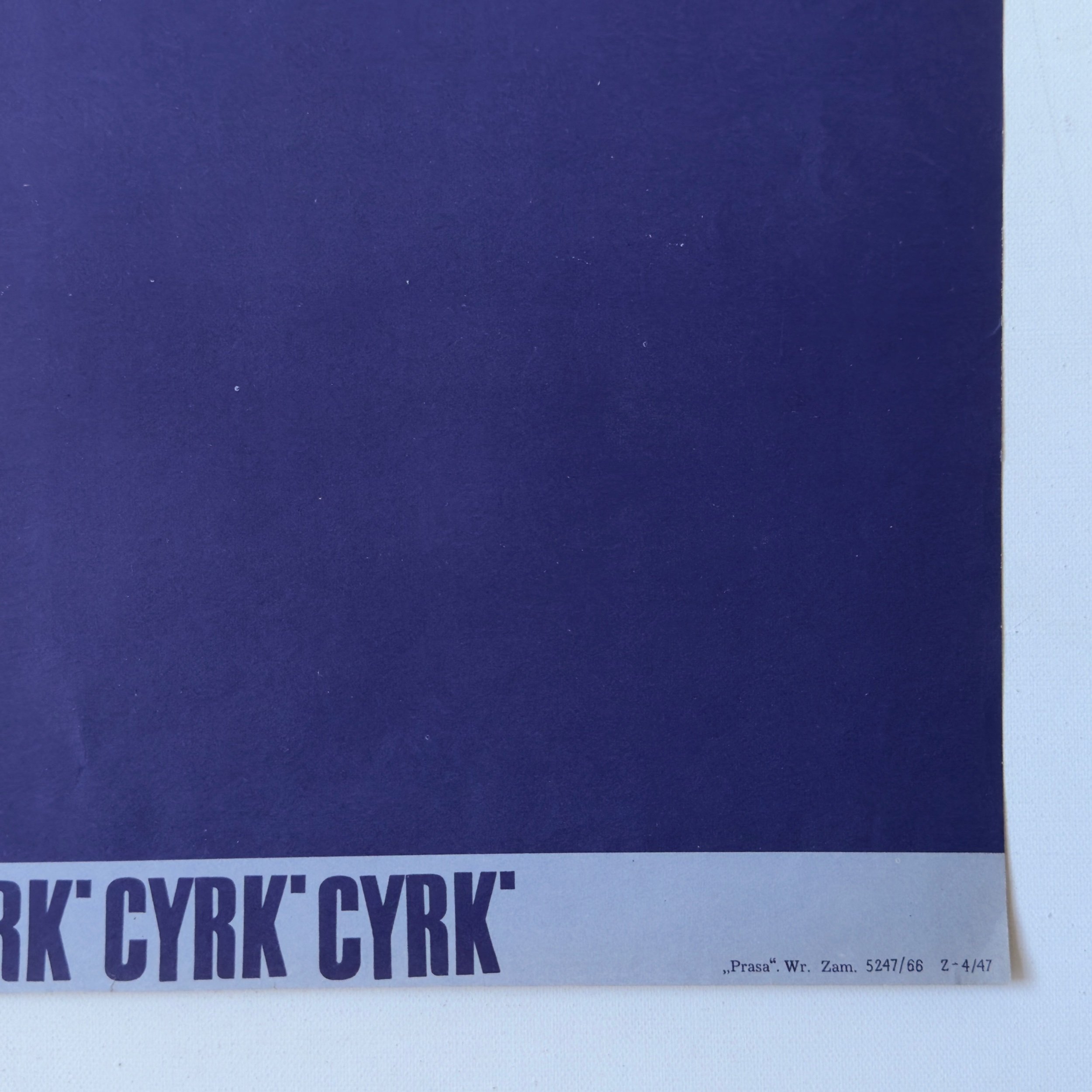 Danuta Zukowska Cyrk Three Circus Aerialists Polish poster 1966