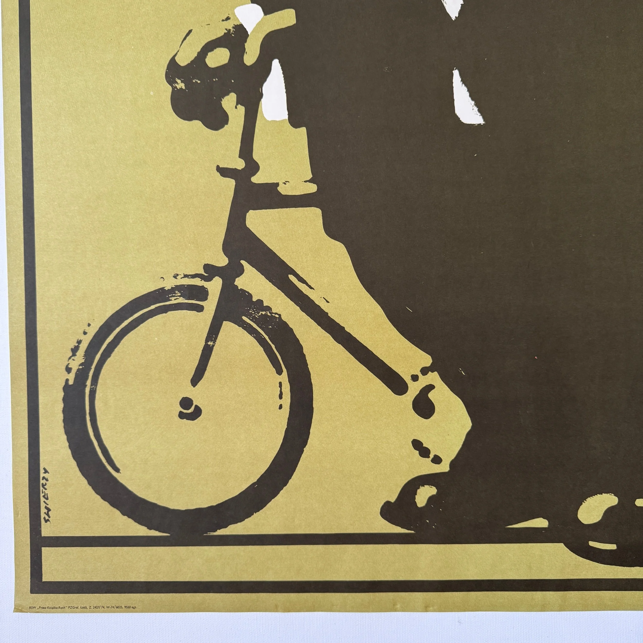 Waldemar Swierzy Poster Tuxedo Bears Cyrk 1974, Vintage Polish Cyrk Posters, Rare Vintage Polish Posters, 1974 edition, Vintage Art Posters, Swierzy Cyrk Bear Plakat, Polish School of Posters