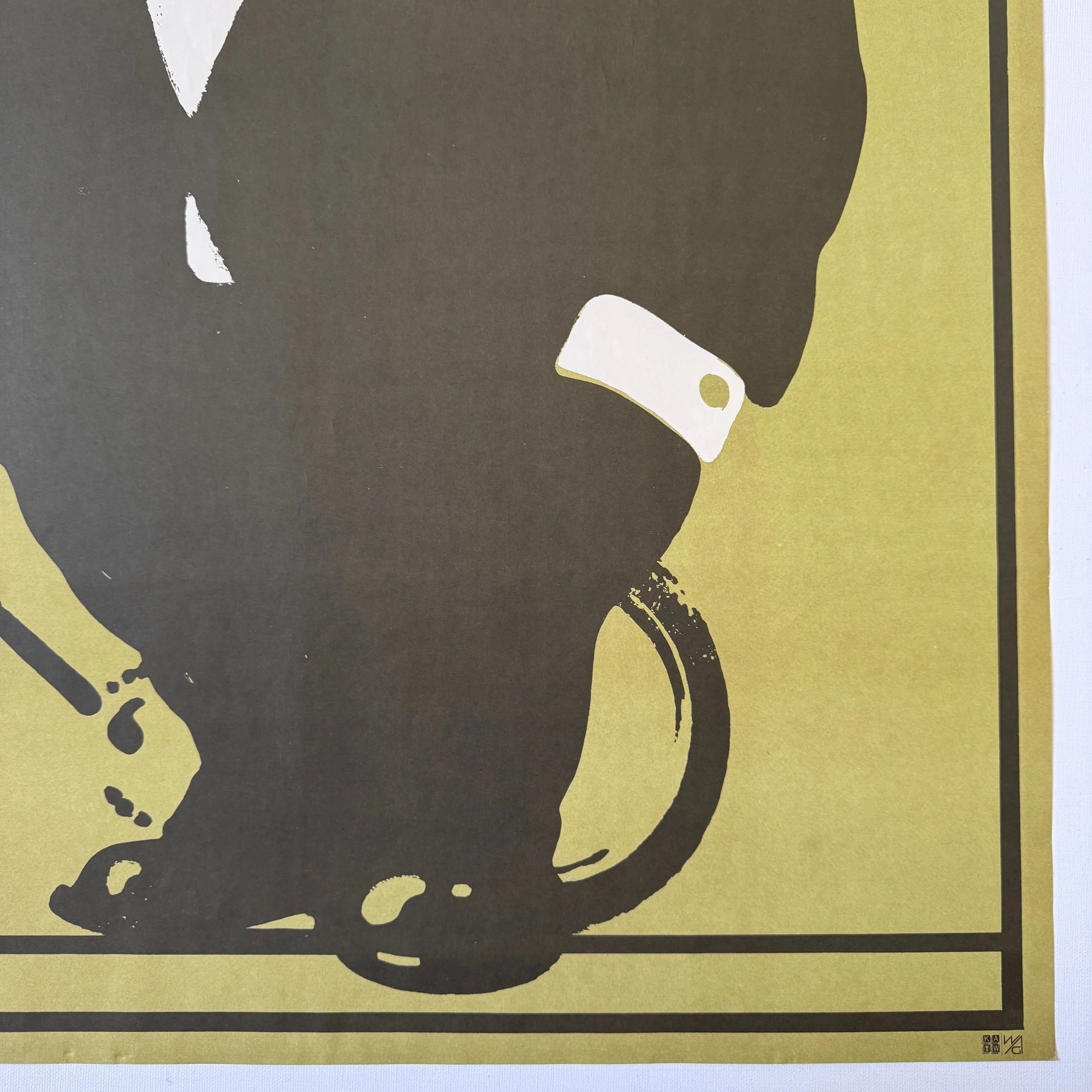 Waldemar Swierzy Poster Tuxedo Bears Cyrk 1974, Vintage Polish Cyrk Posters, Rare Vintage Polish Posters, 1974 edition, Vintage Art Posters, Swierzy Cyrk Bear Plakat, Polish School of Posters