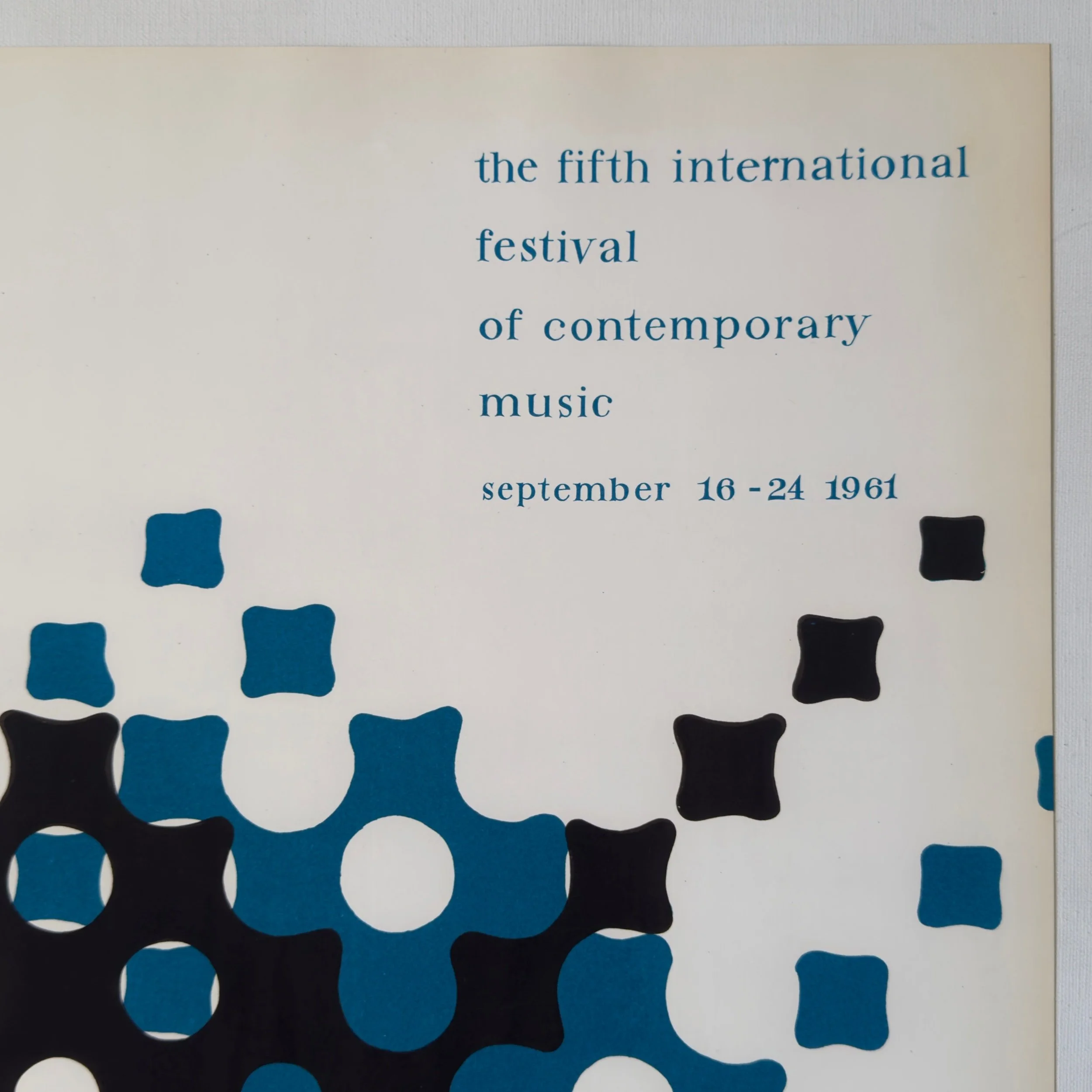 The Warsaw Autumn Polish Poster Waldemar Swierzy from 1961