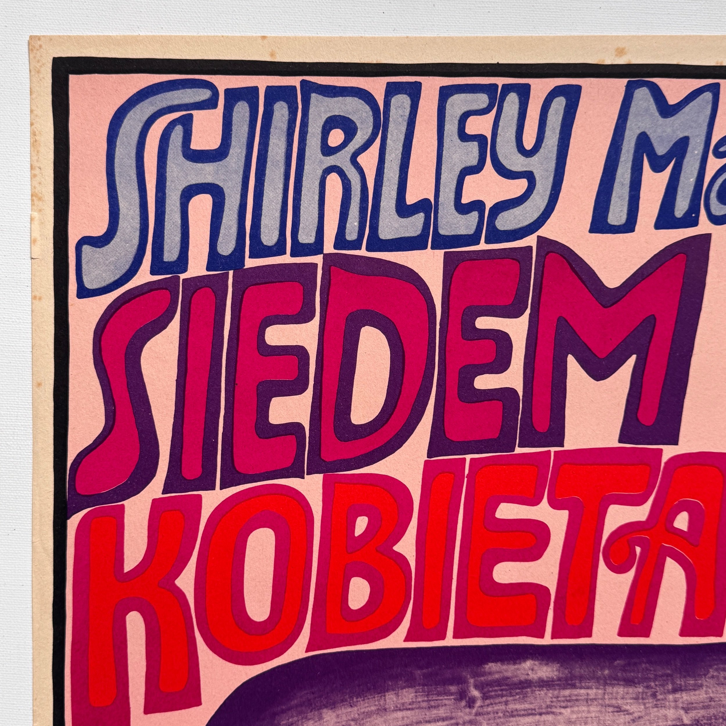 Siedem Razy Kobieta Andrzej Krajewski 1968 Seven Times Woman Polish Film Poster