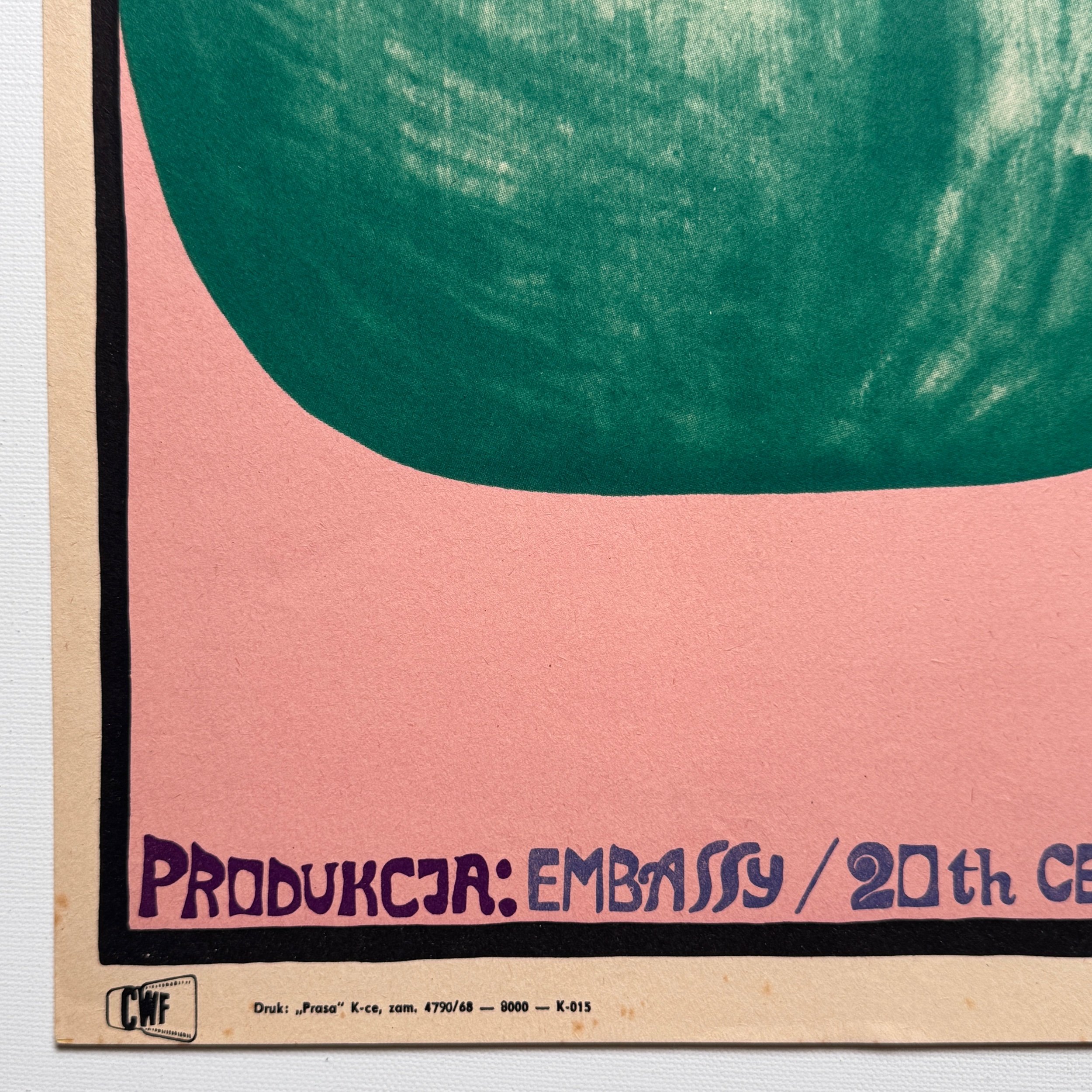 Siedem Razy Kobieta Andrzej Krajewski 1968 Seven Times Woman Polish Film Poster