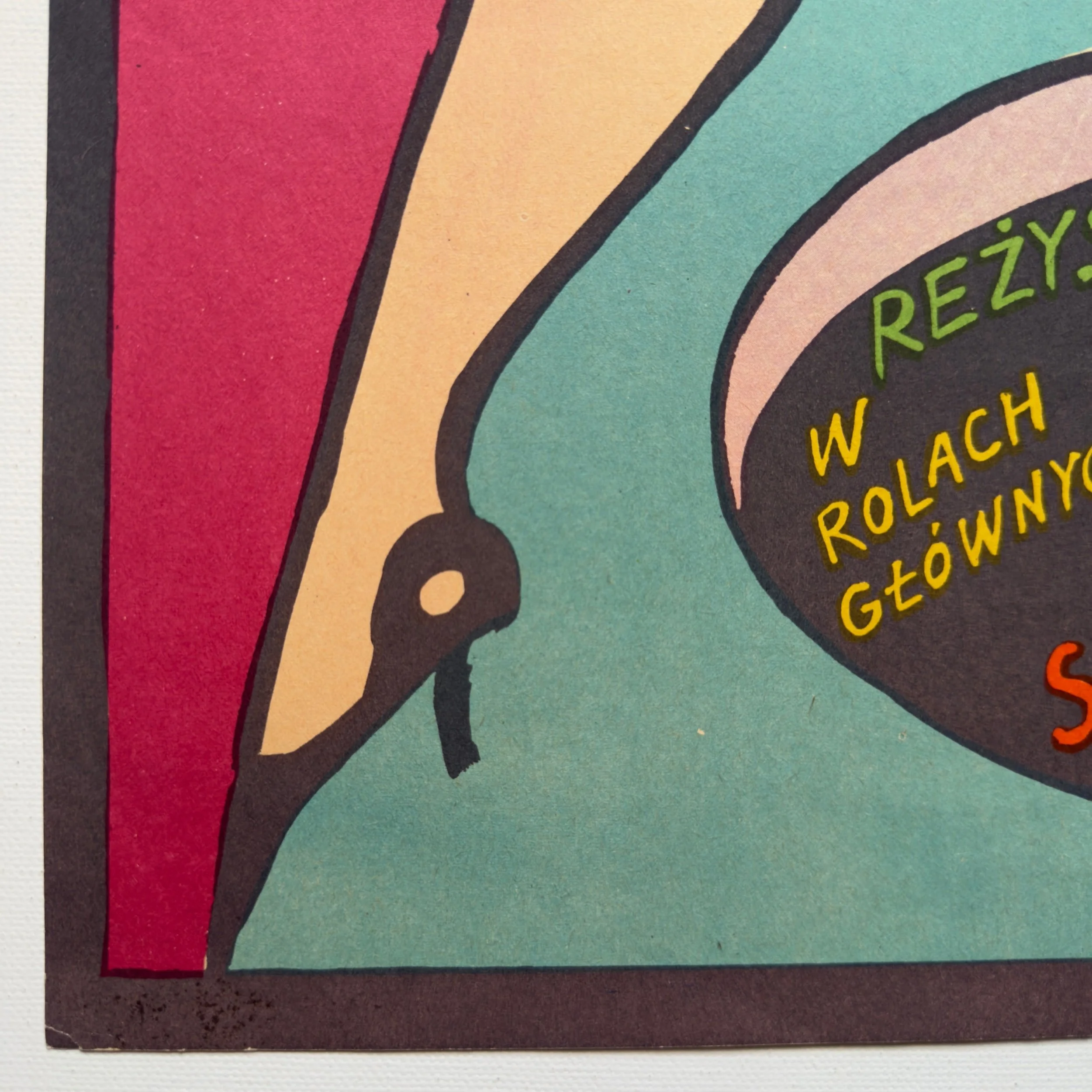 Kto Chce Zabic Jessii Vintage Polish Poster by Jerzy Flisak 1967 Who Wants to Kill Jessie