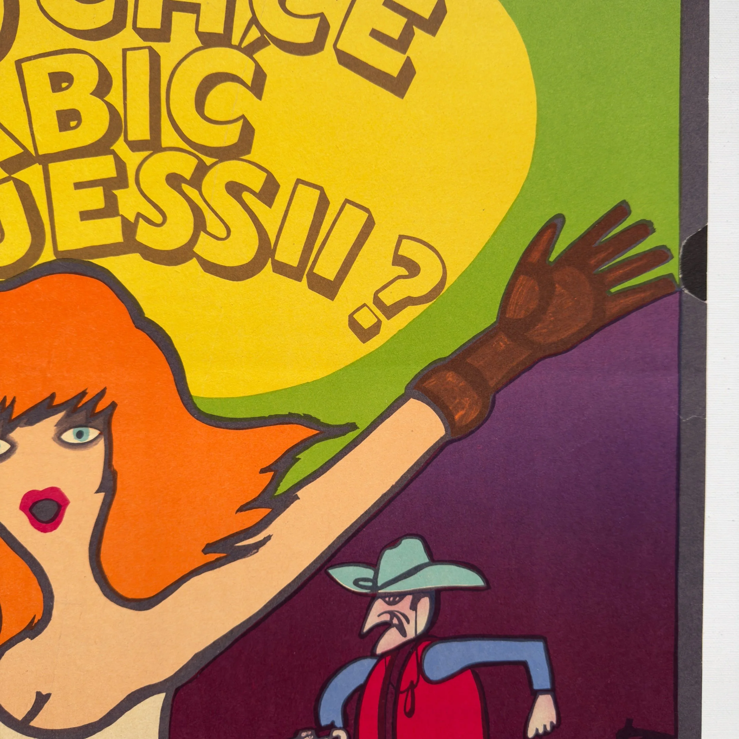 Kto Chce Zabic Jessii Vintage Polish Poster by Jerzy Flisak 1967 Who Wants to Kill Jessie