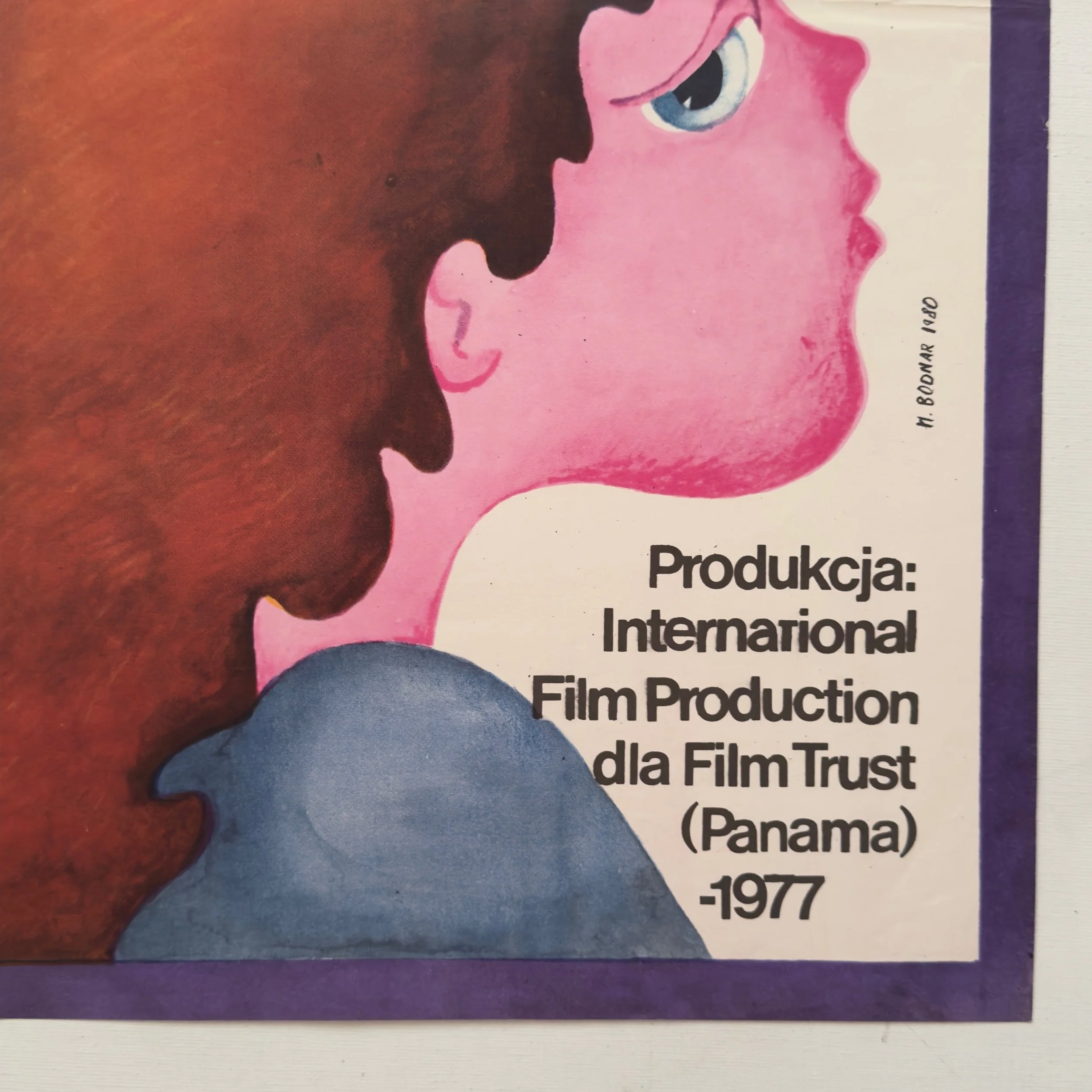 Hanna Bodnar Kaczynska Ksiaze i Zebrak The Prince and The Pauper Crossed Swords Vintage Polish Poster 1980