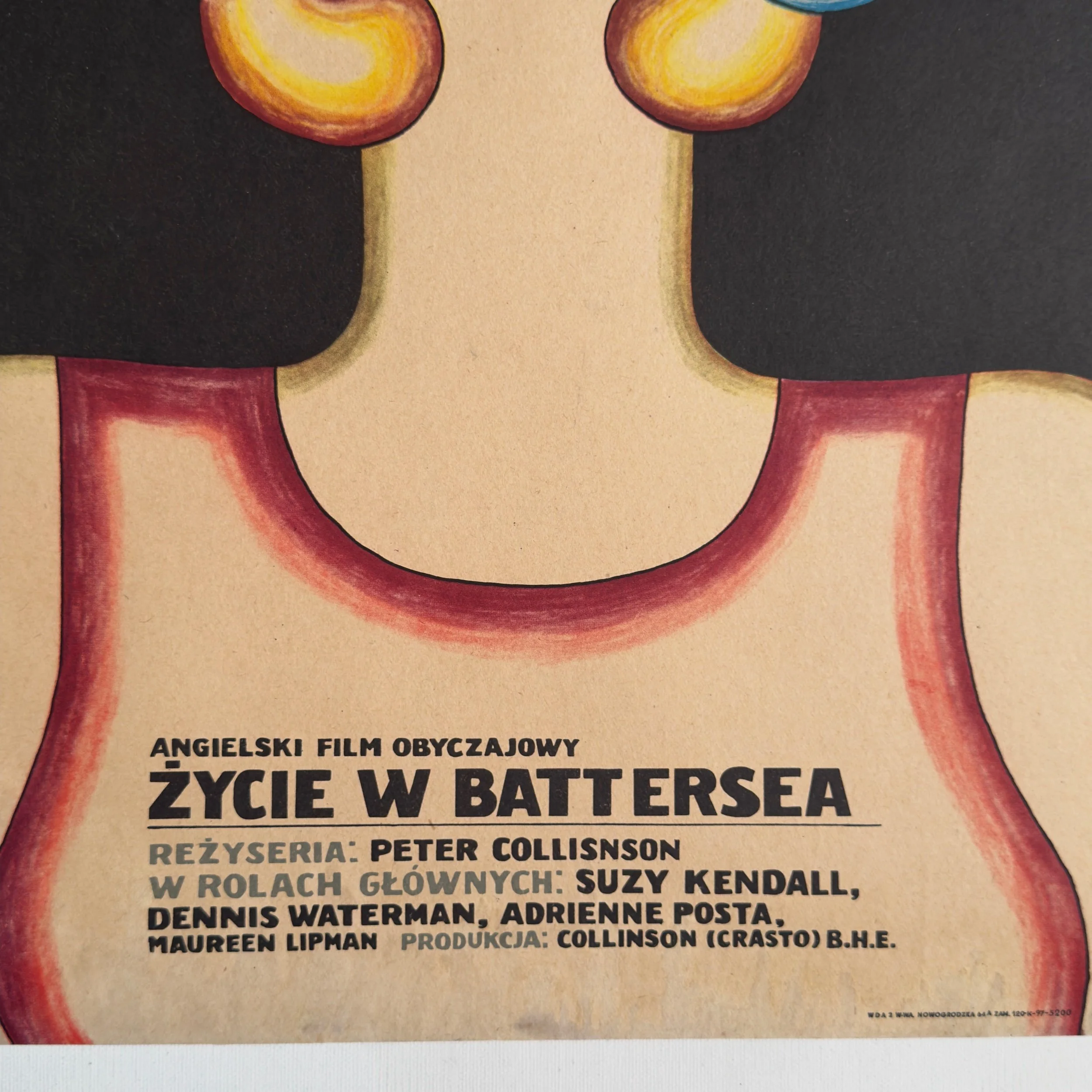 Life in Battersea Zycie w Battersea Polish Poster by Andrzej Krajewski 1970