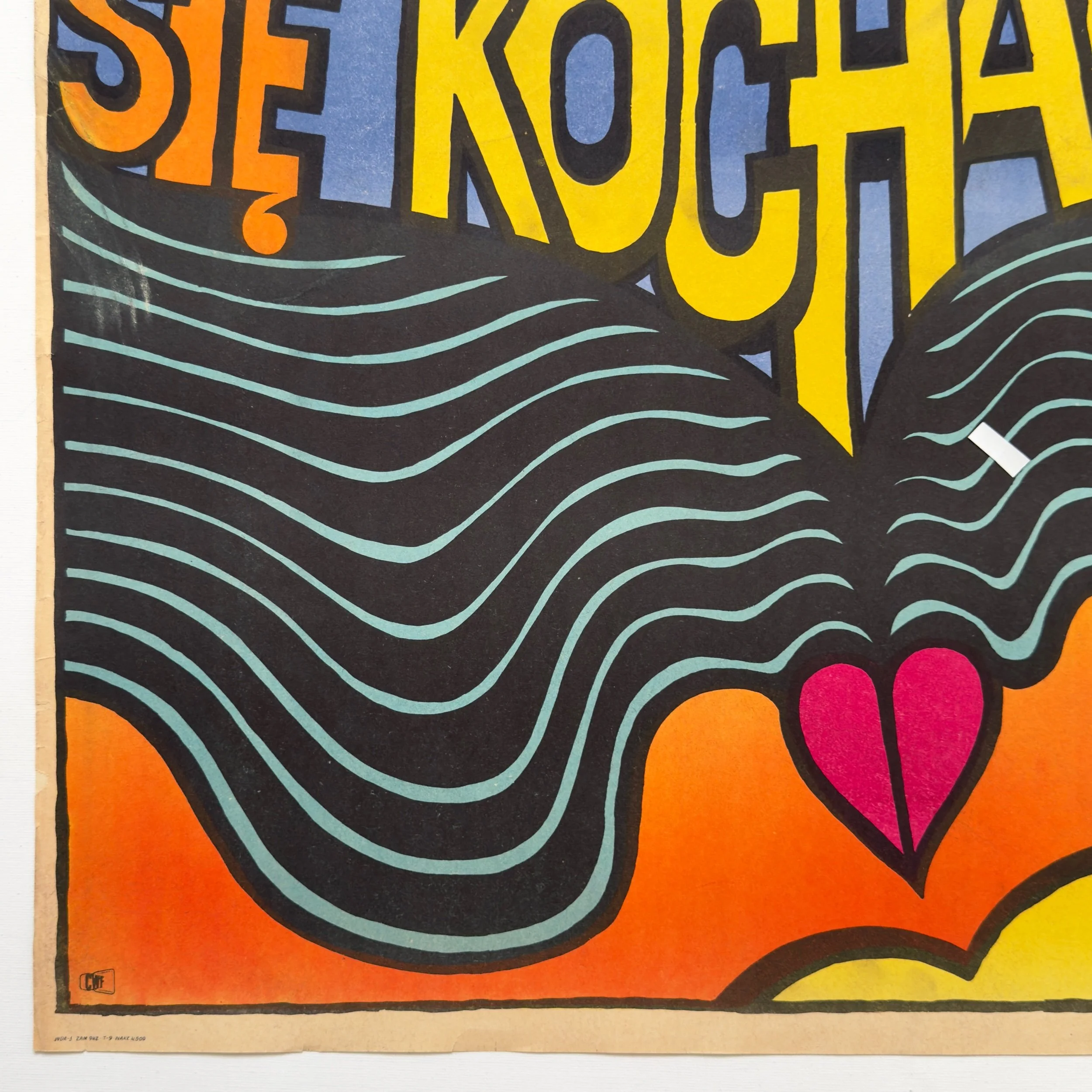 Przesun sie Kochanie Andrzej Krajewski 1967 Polish Movie Poster Move Over, Darling