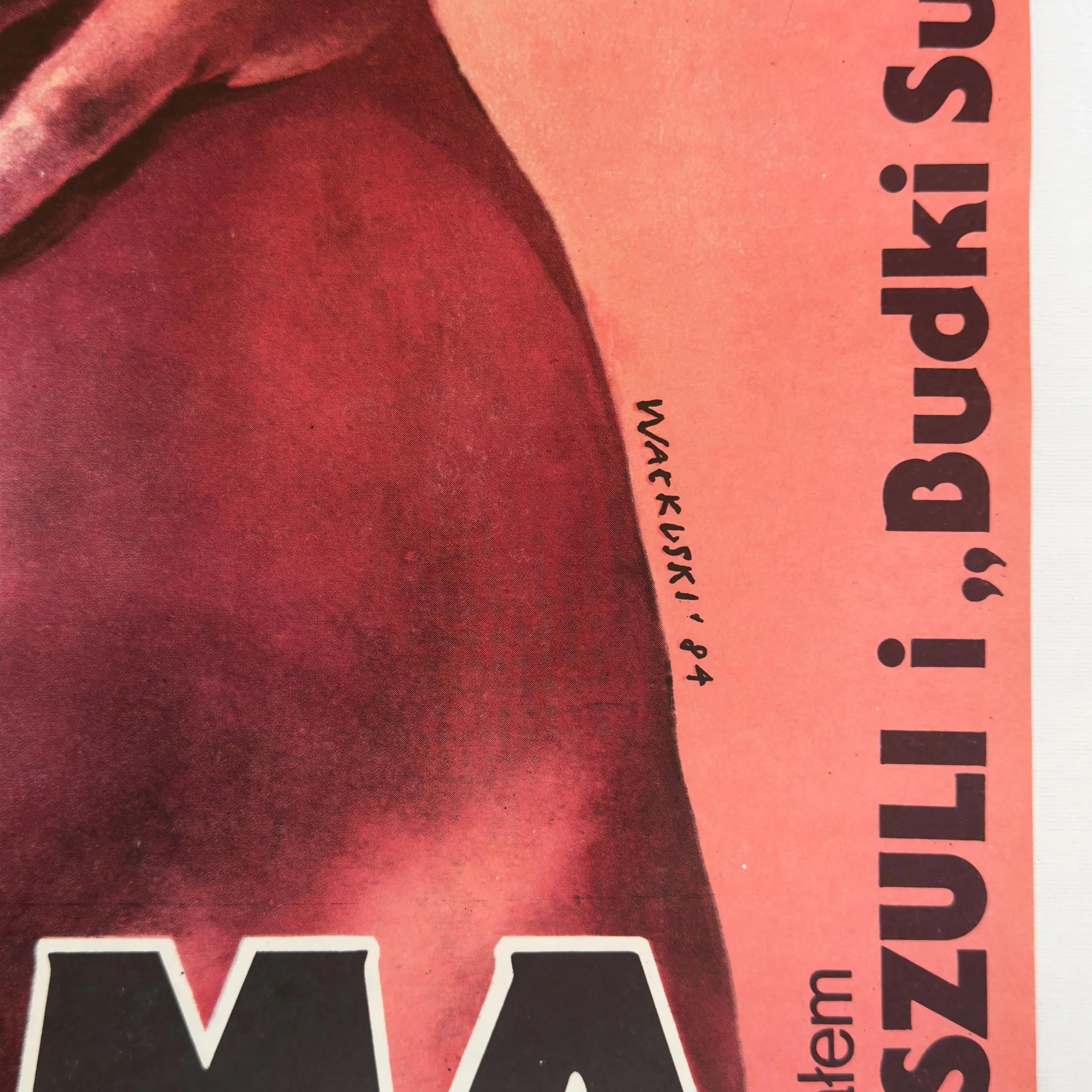 Alabama Wieslaw Walkuski Polish Poster 1984